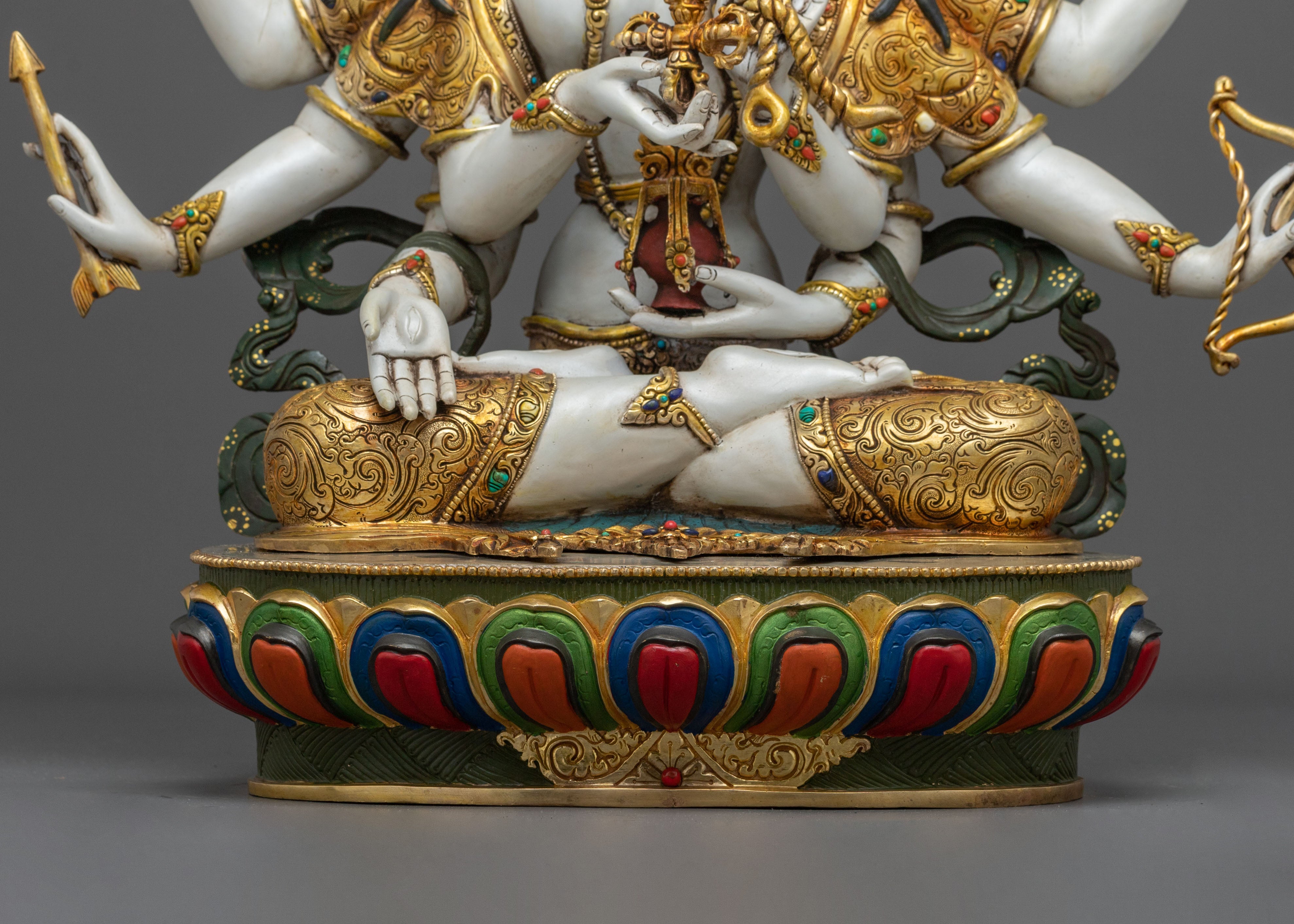 Three Face Dakini Namgyalma Statue | Goddess of Longevity and Purification
