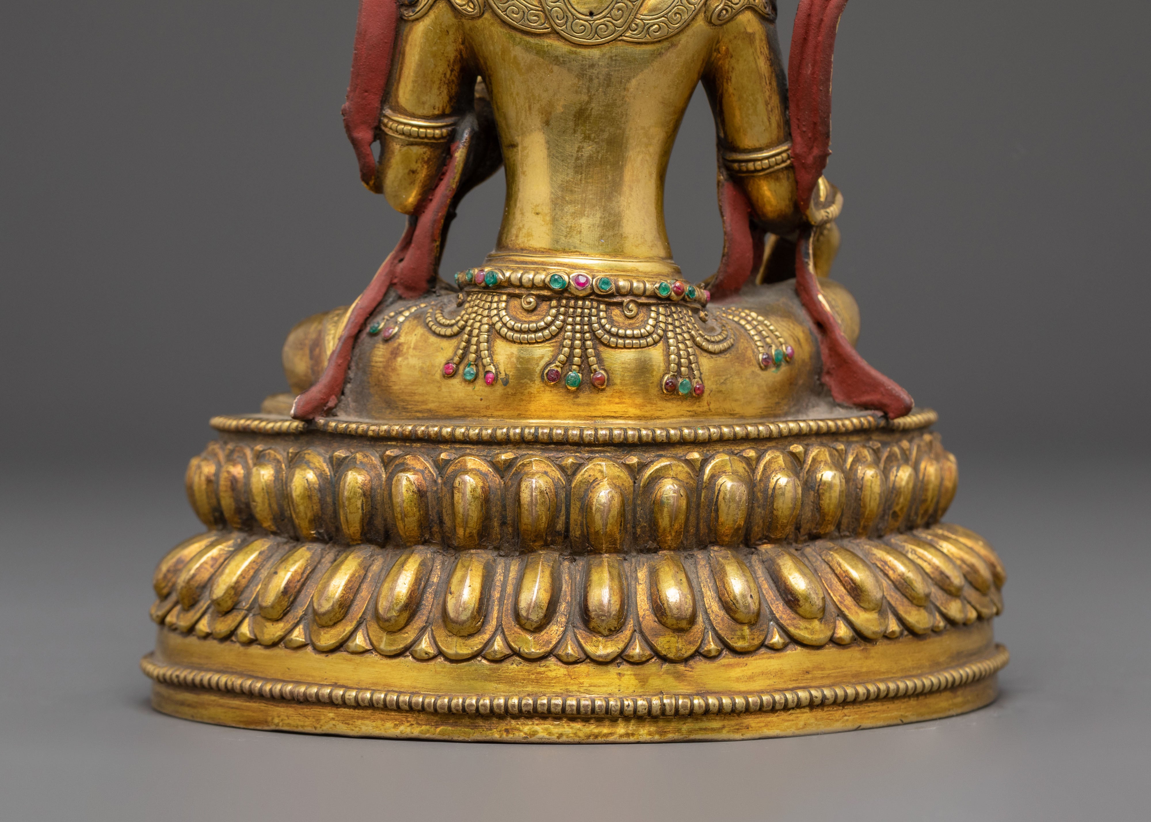 Green Tara Handmade Statue: Mother of All Buddhas