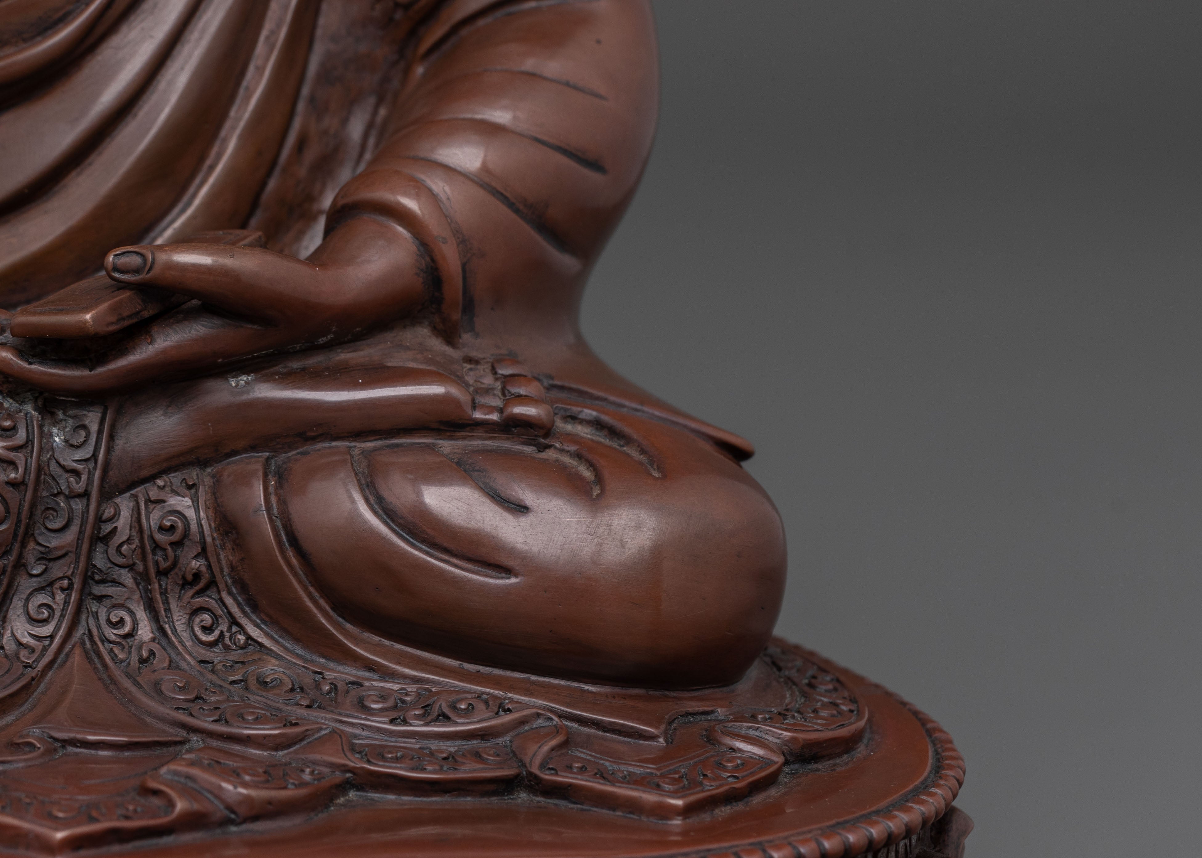 12th Karmapa Spiritual Icon | Oxidized Copper Statue