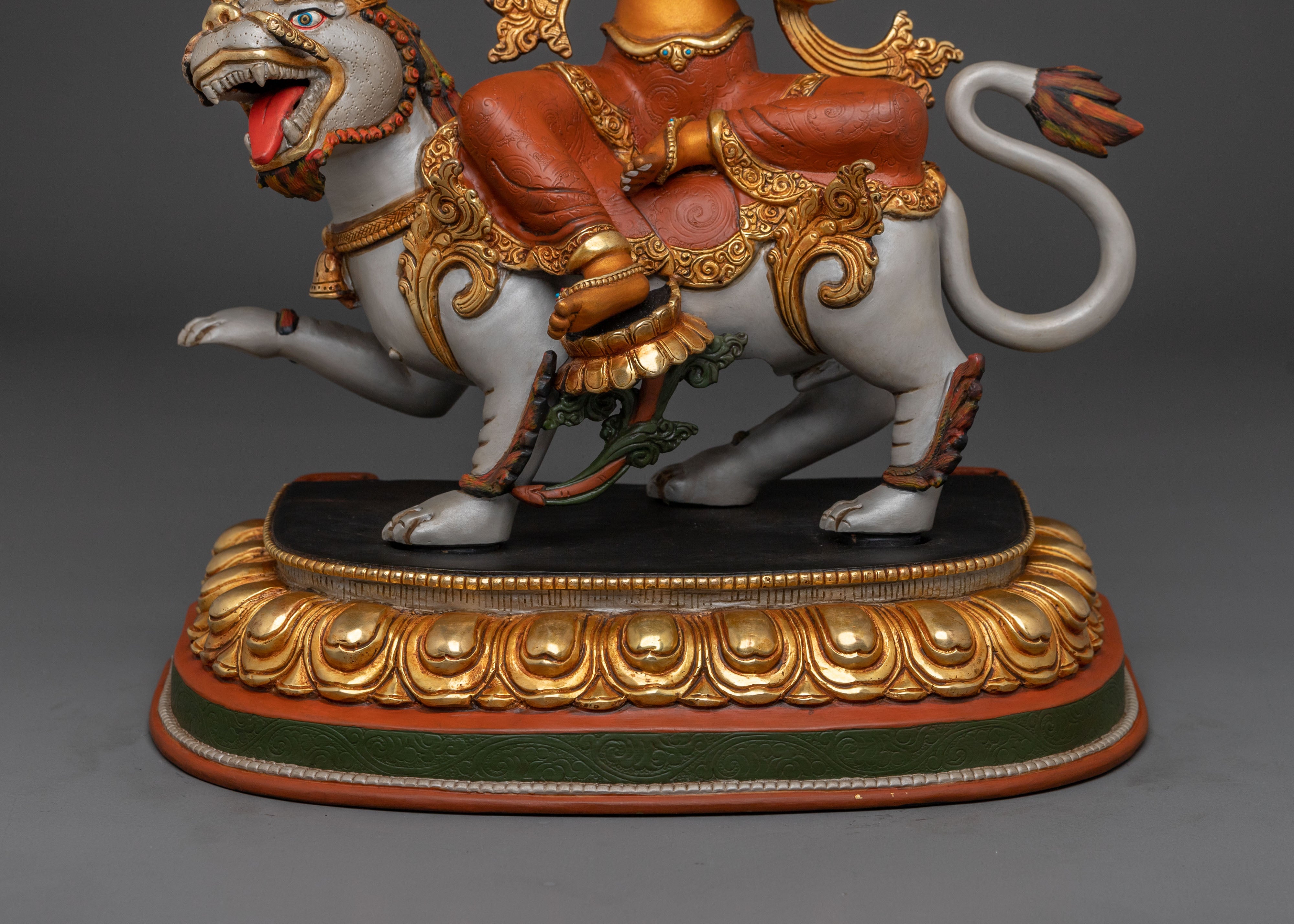 Simhanada Manjushri Statue | Tibetan Buddhist Bodhisattva