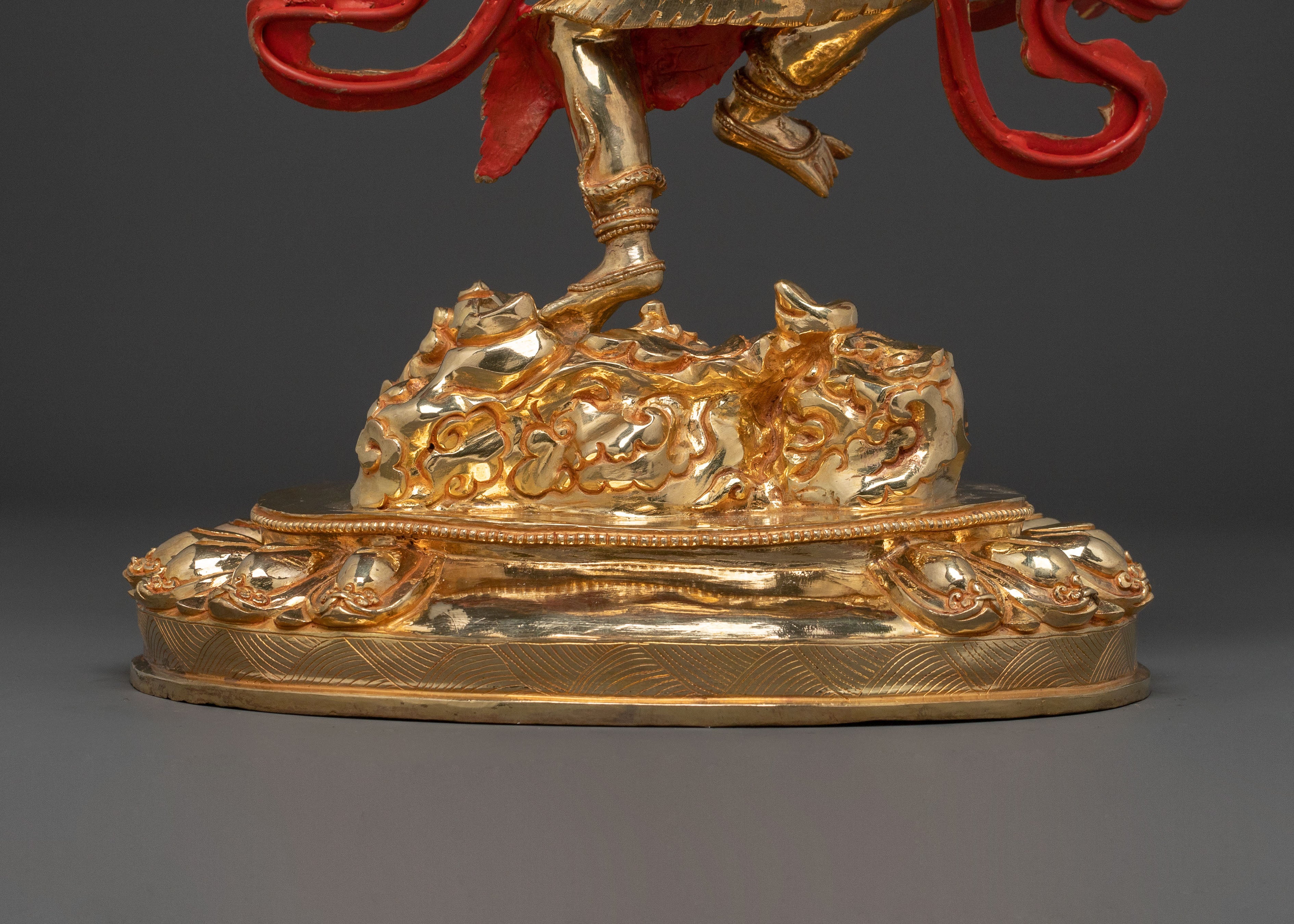 Ucchusma Protection Figure - Gilded Copper Statue