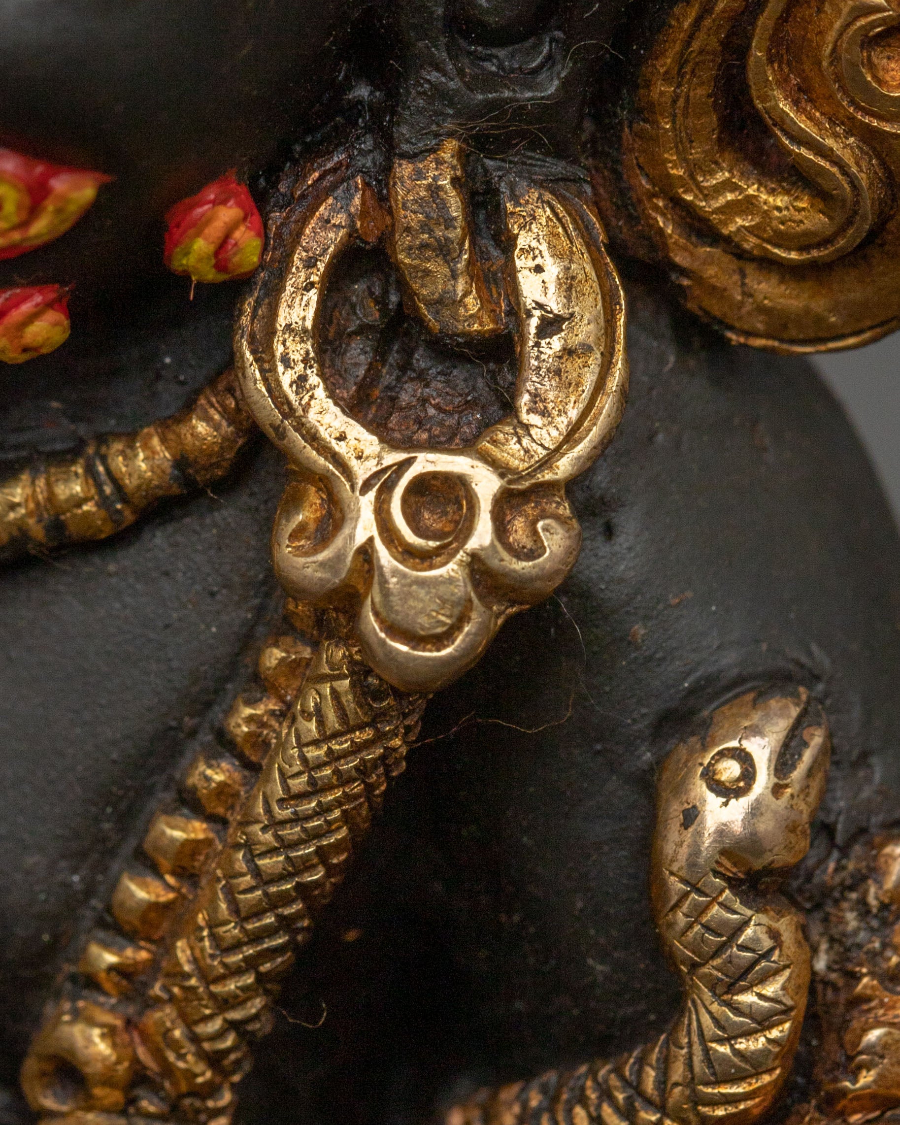 Black Dzambhala Statue | Sacred Wealth Deity