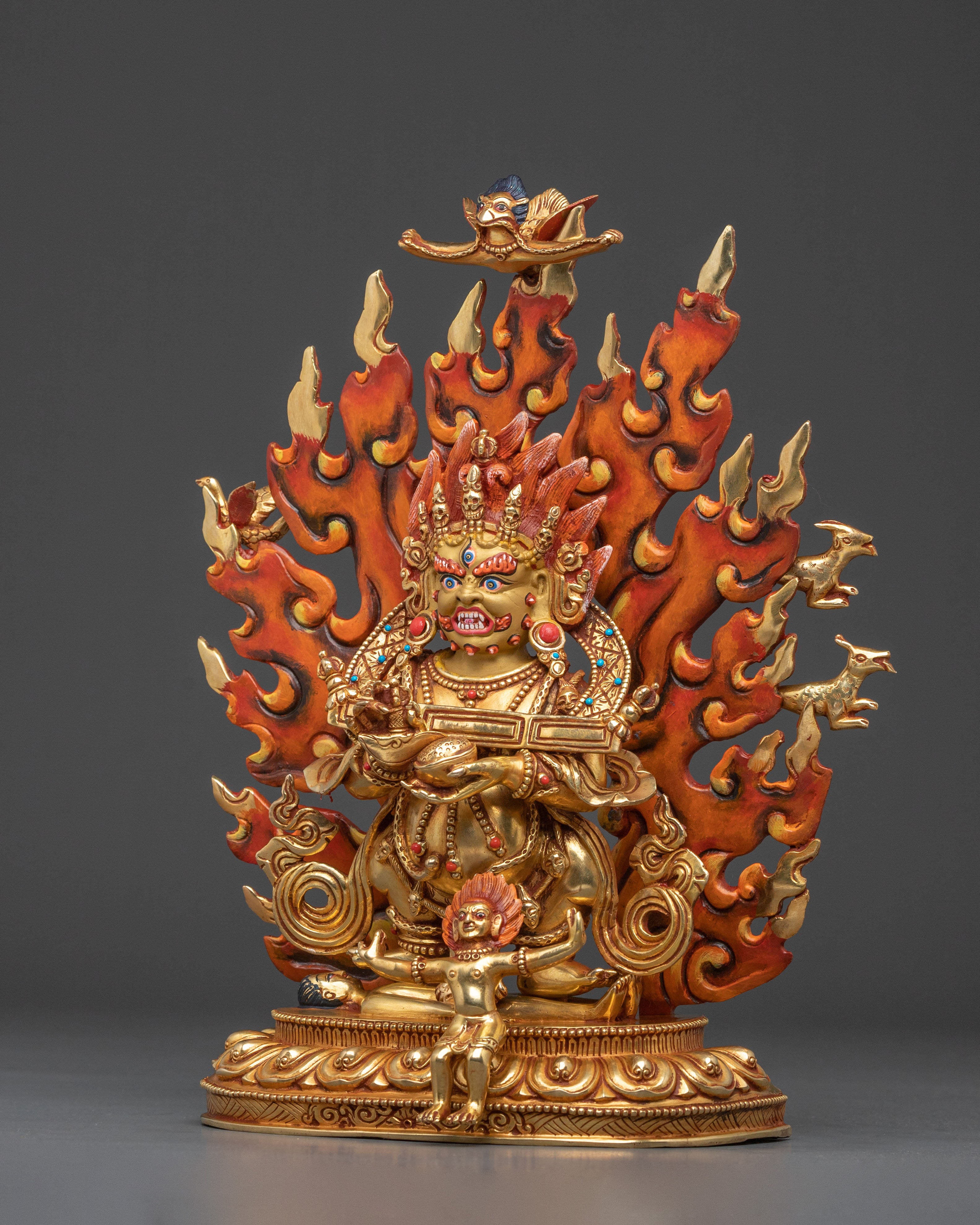 Shakya Mahakala Statue | Tibetan Protector Deity