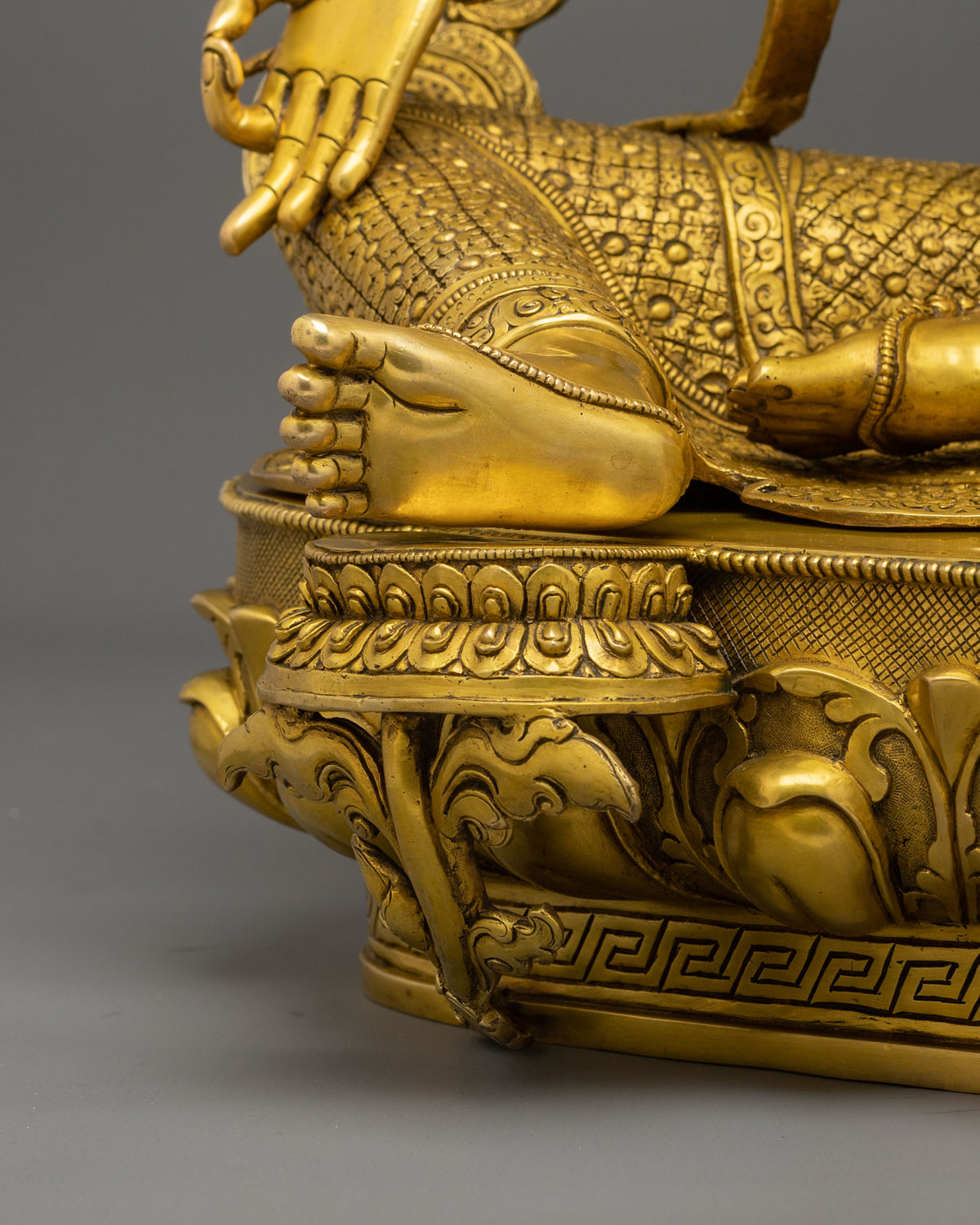 Guardian Green Tara Sacred Rupa | 24K Gold Gilded Copper Statue