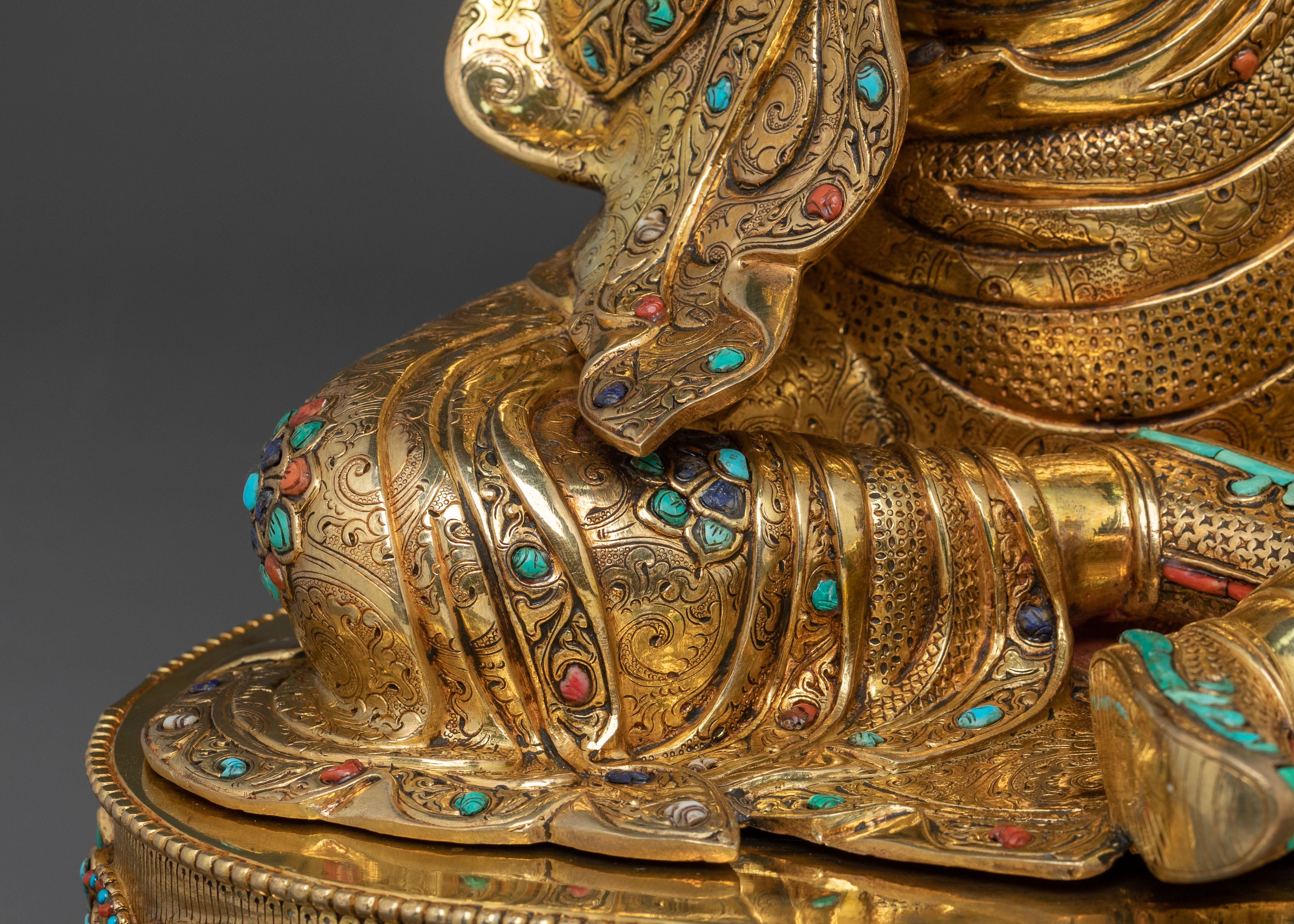 Guru Norla: 24K Gold Gilded Sacred Figurine