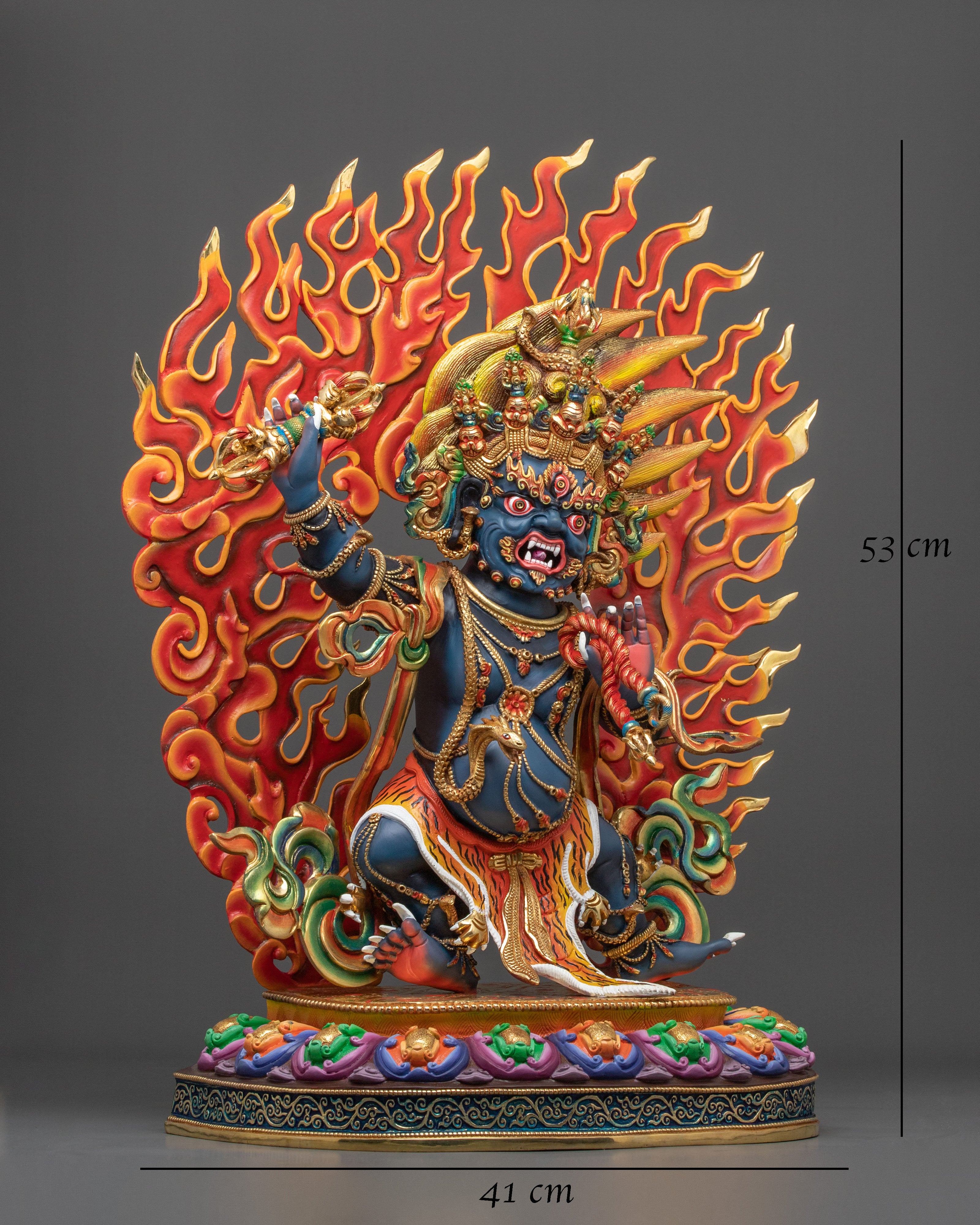 Tibetan Deity Vajrapani Statue | Altar Home Decor