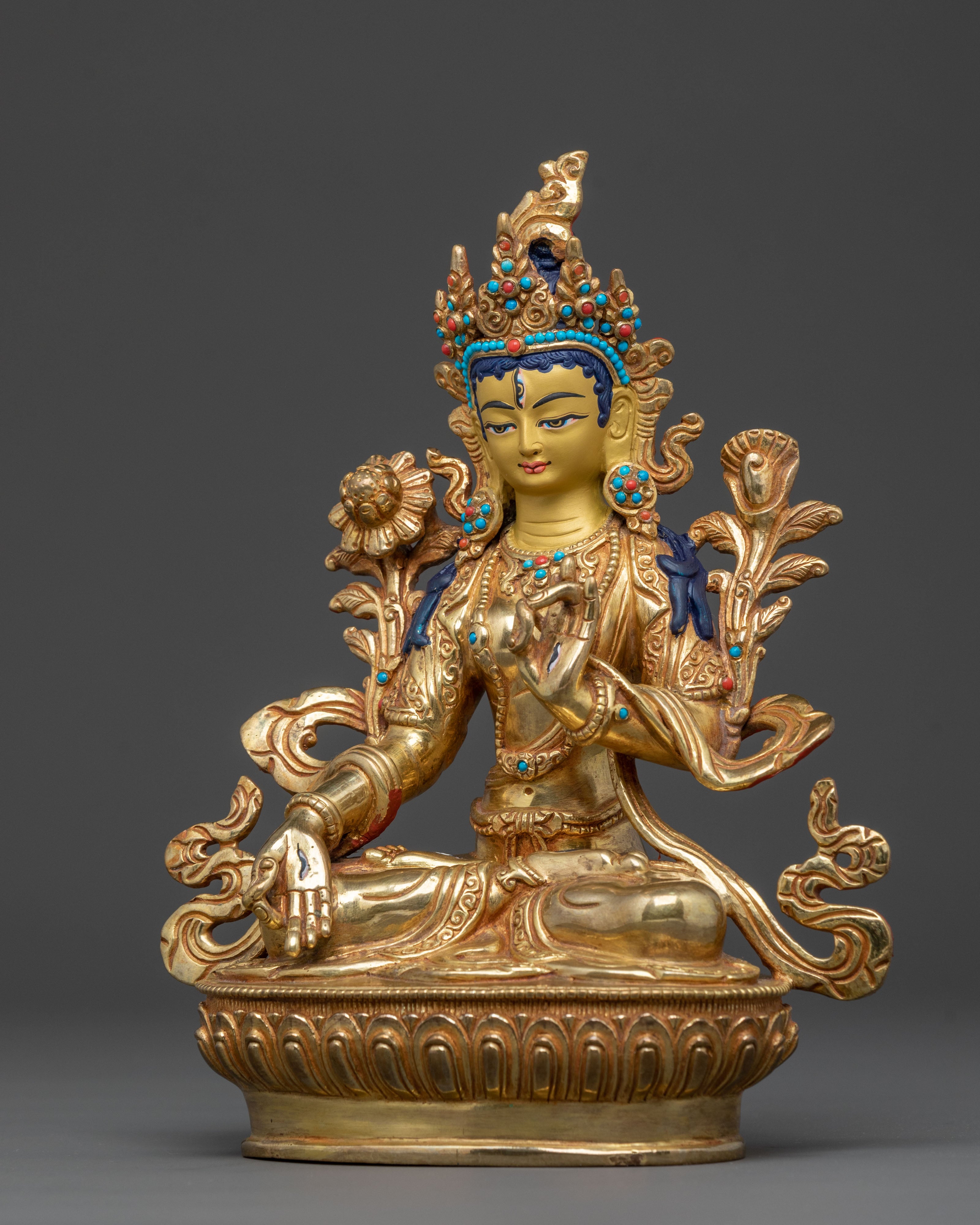 Guardian White Tara Statue | Sacred Altar Decor