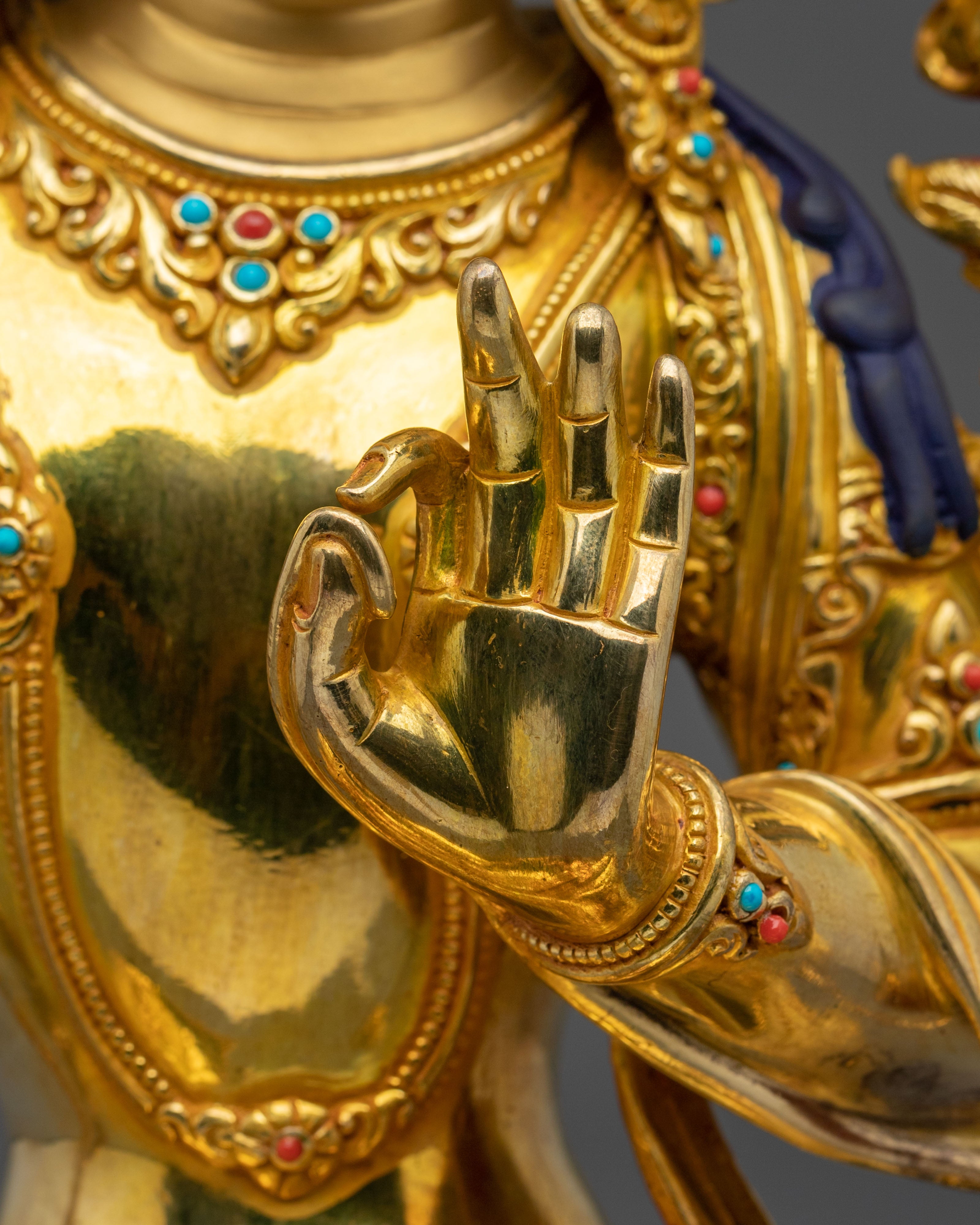 Manjushri Sacred Copper Sculpture | Bodhisattva of Wisdom