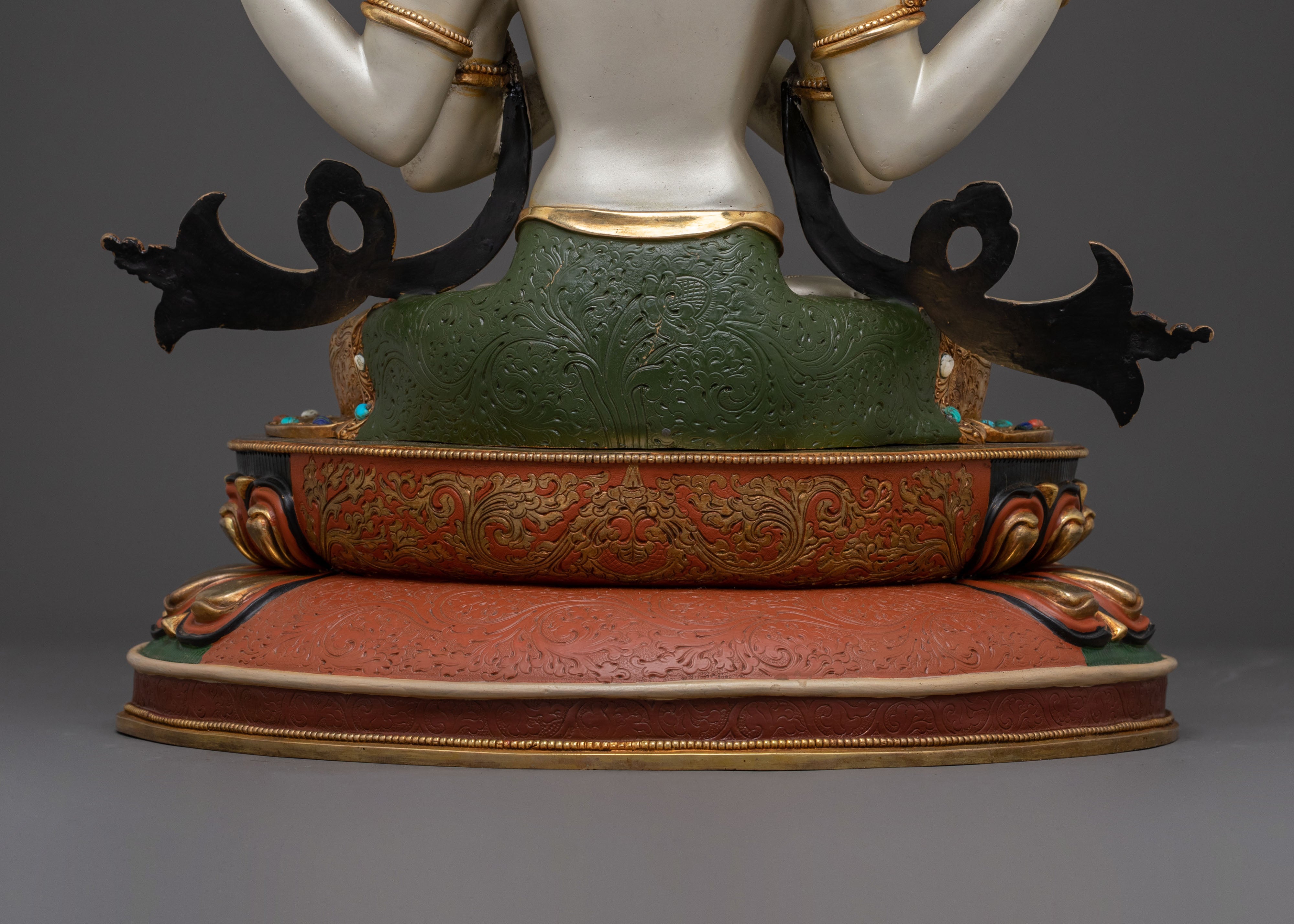 Chenrezig 24K Gold Gilded Icon of Compassion