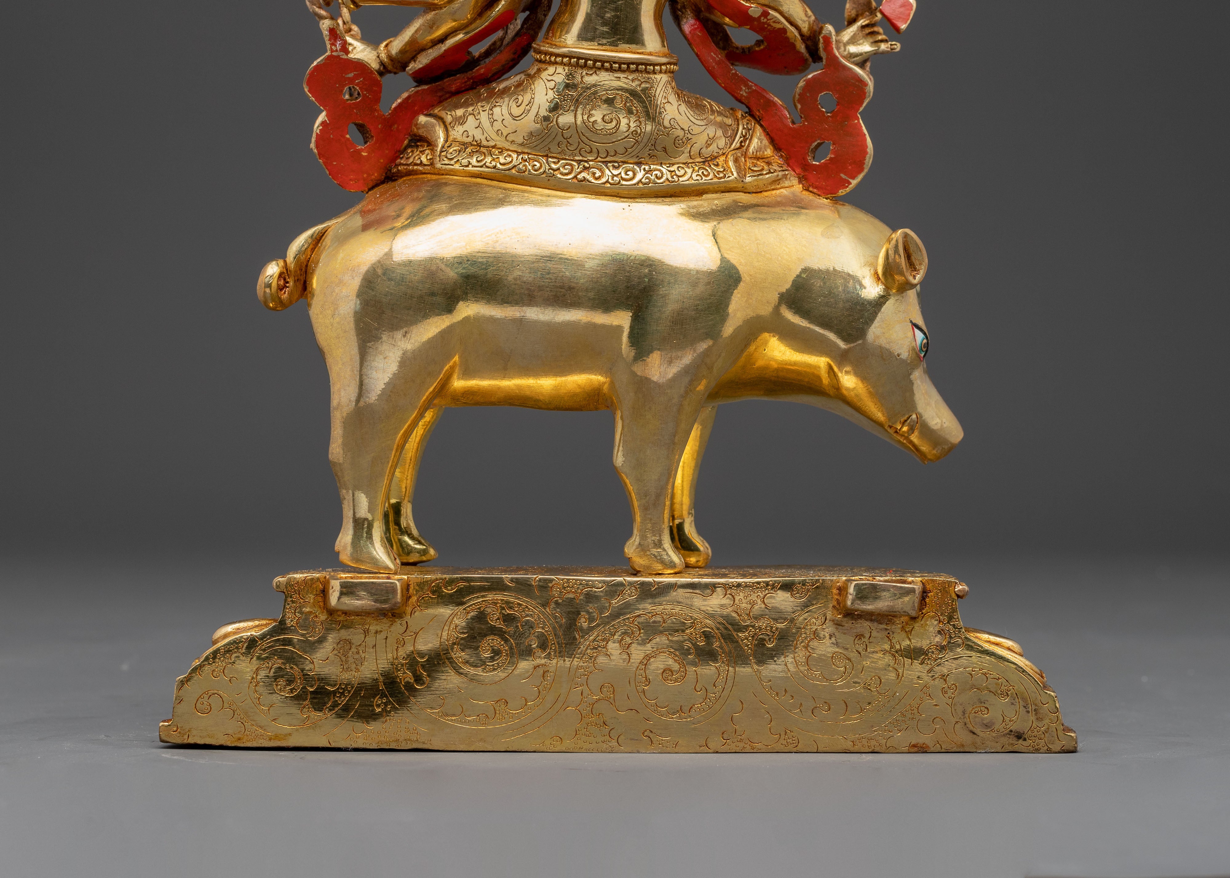 24K Gold Glided Buddhist Marichi Statue | Goddess of Wisdom