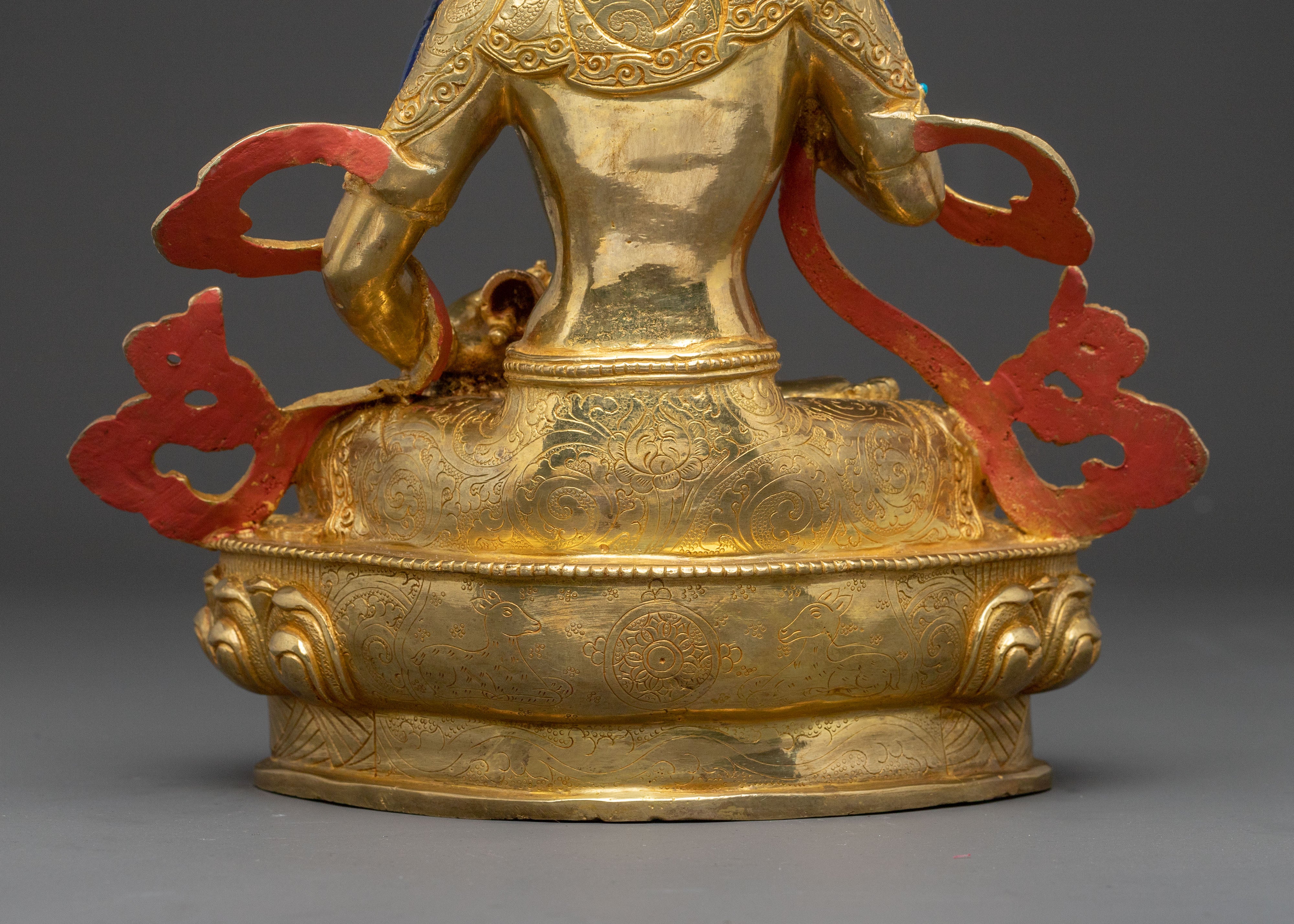 Guardian Vajrasattva Golden Statue: Handcrafted in Nepal