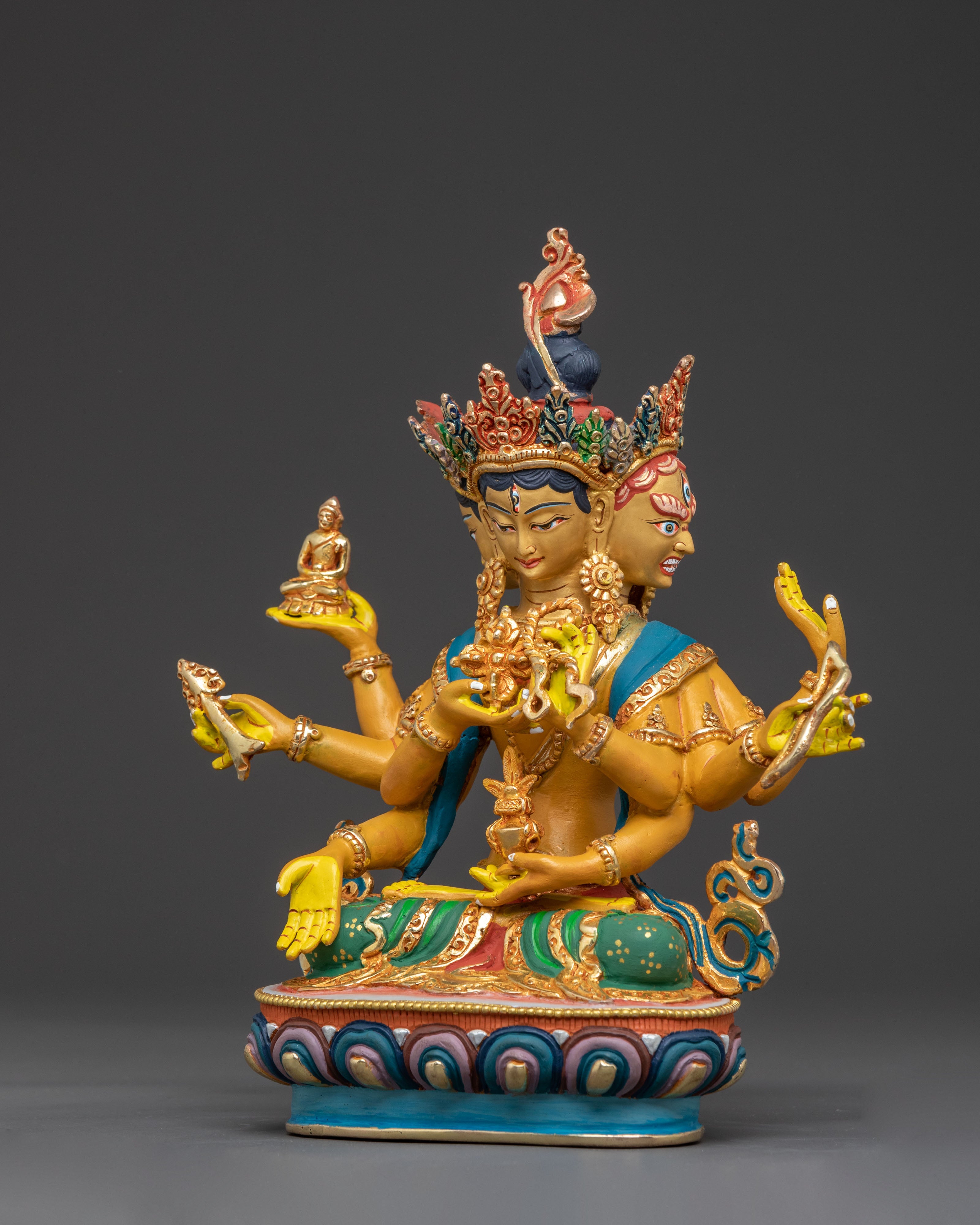 Golden Namgyalma Blessing Statue – Gilded Namgyalma Sculpture