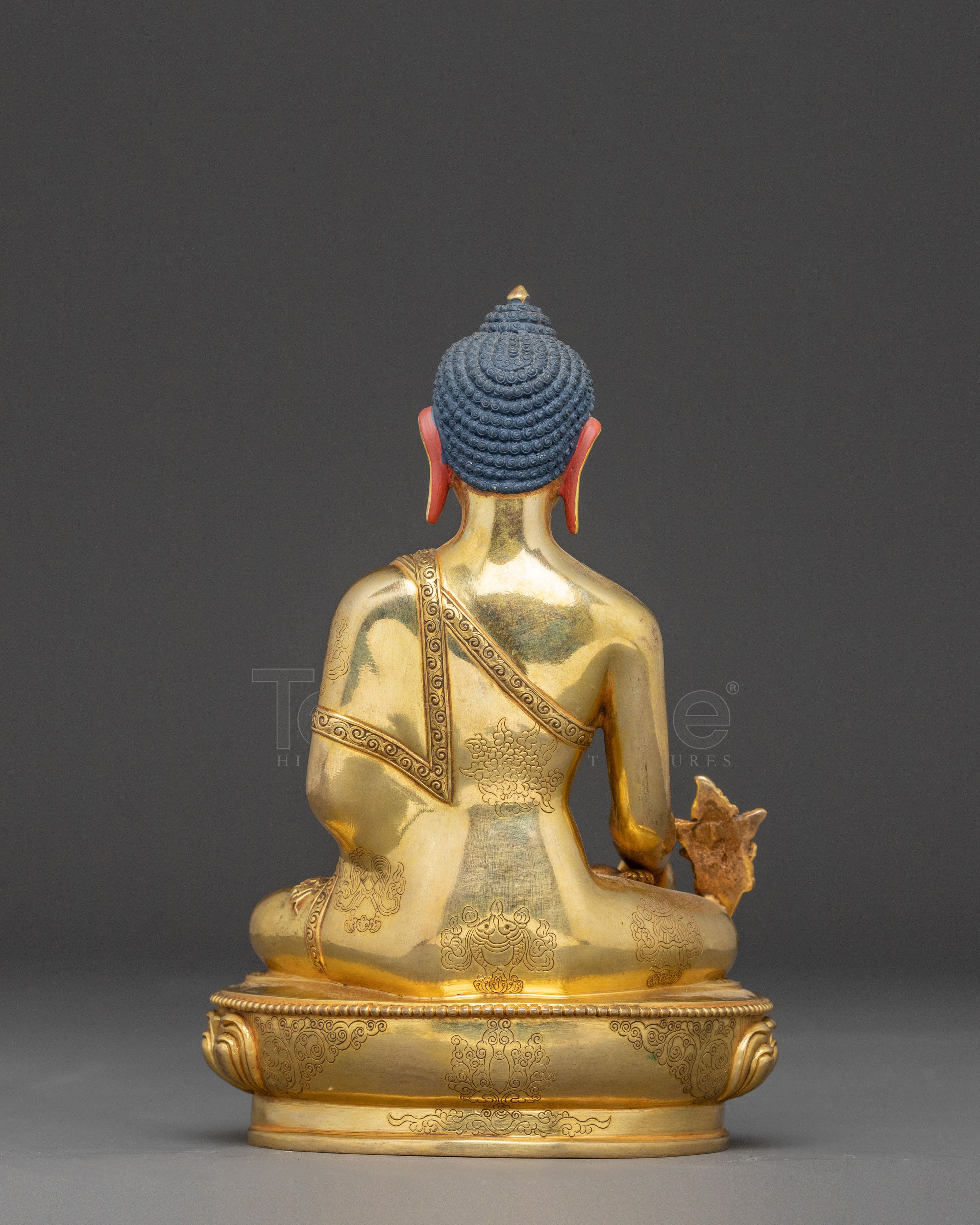Radiant Statue of Healing Buddha | Medicine Buddha Artwork