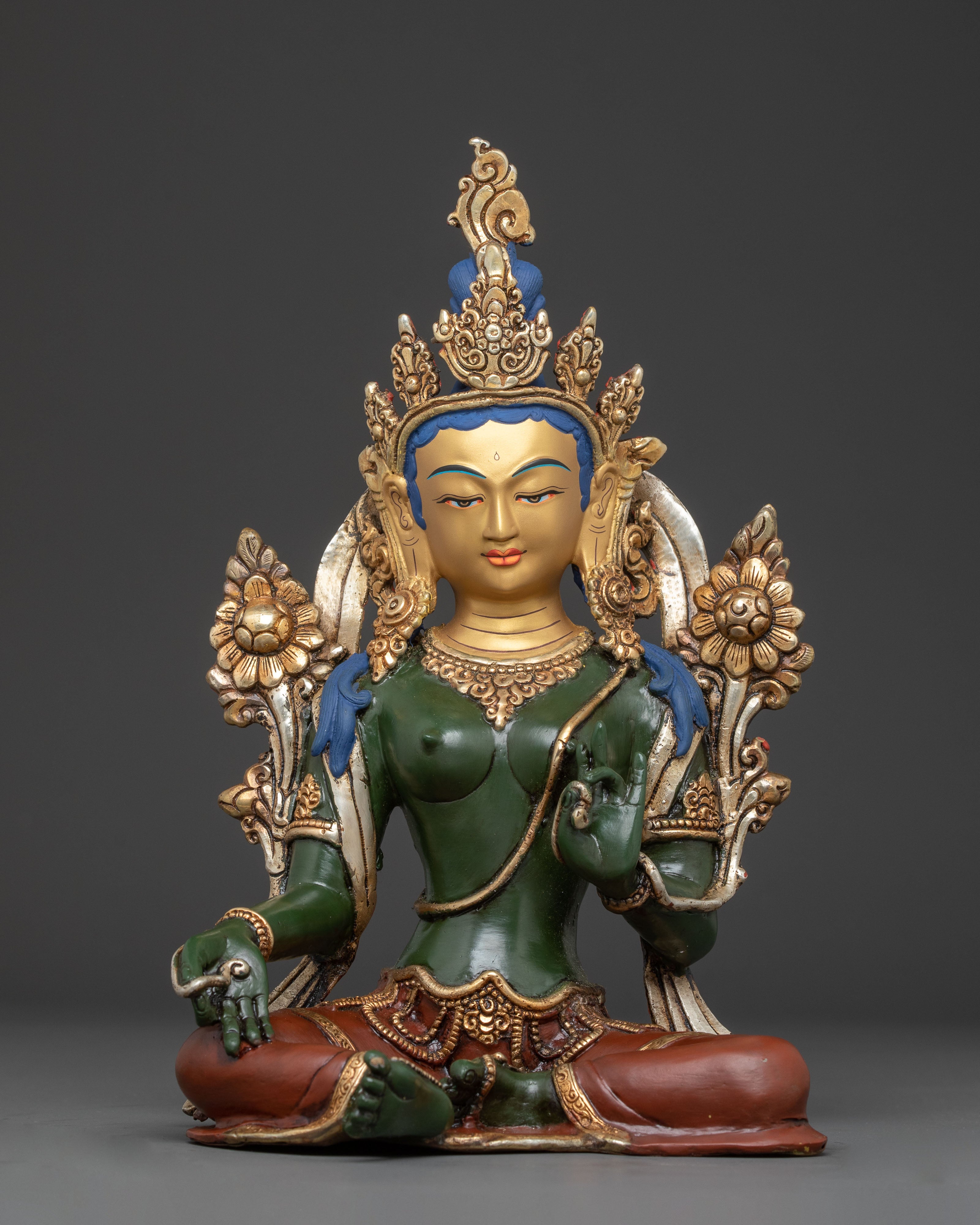 Handcrafted Radiant Sculpture of Shyama Tara