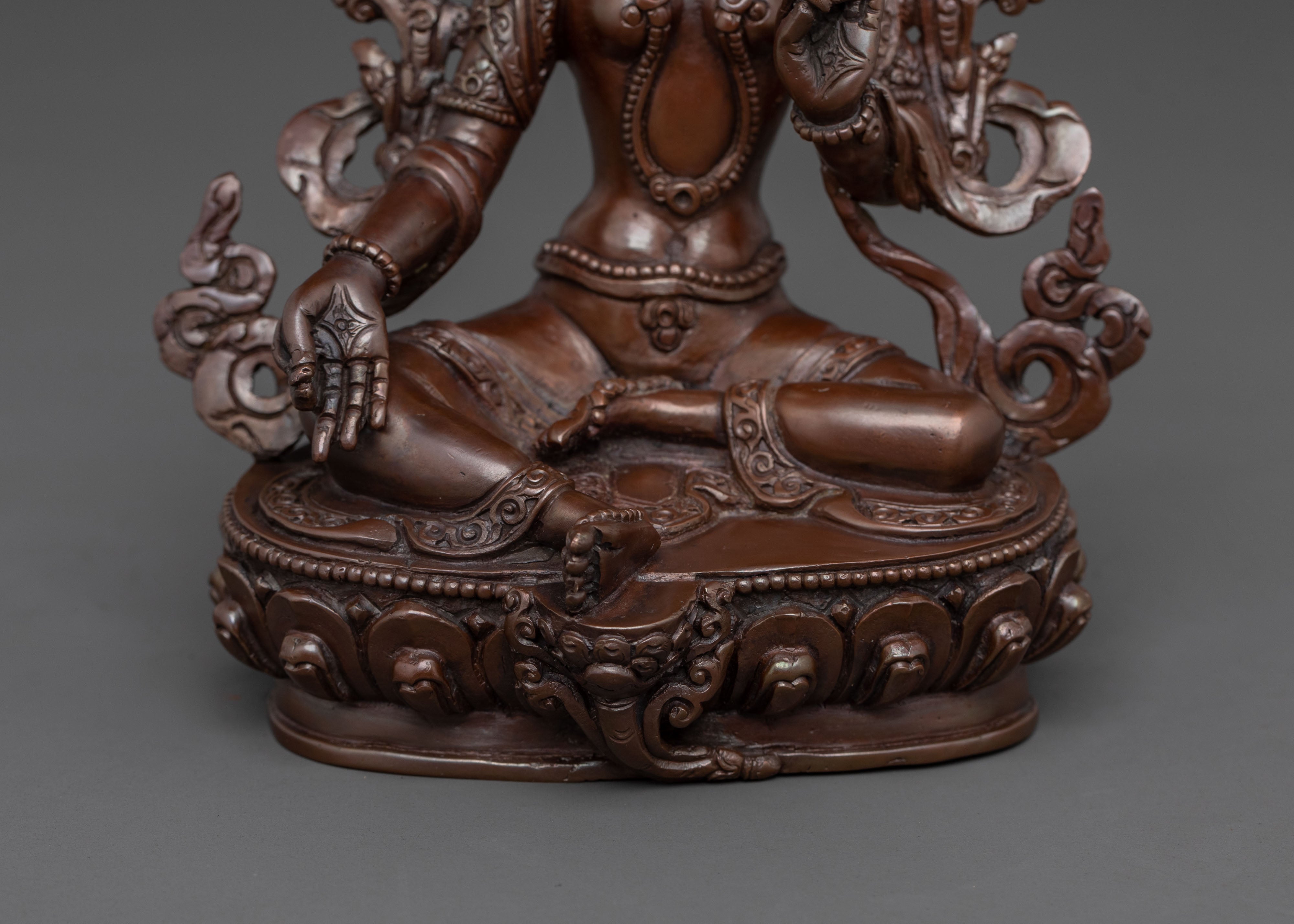 Green Tara Swift Protector Statue | Goddess of Compassion