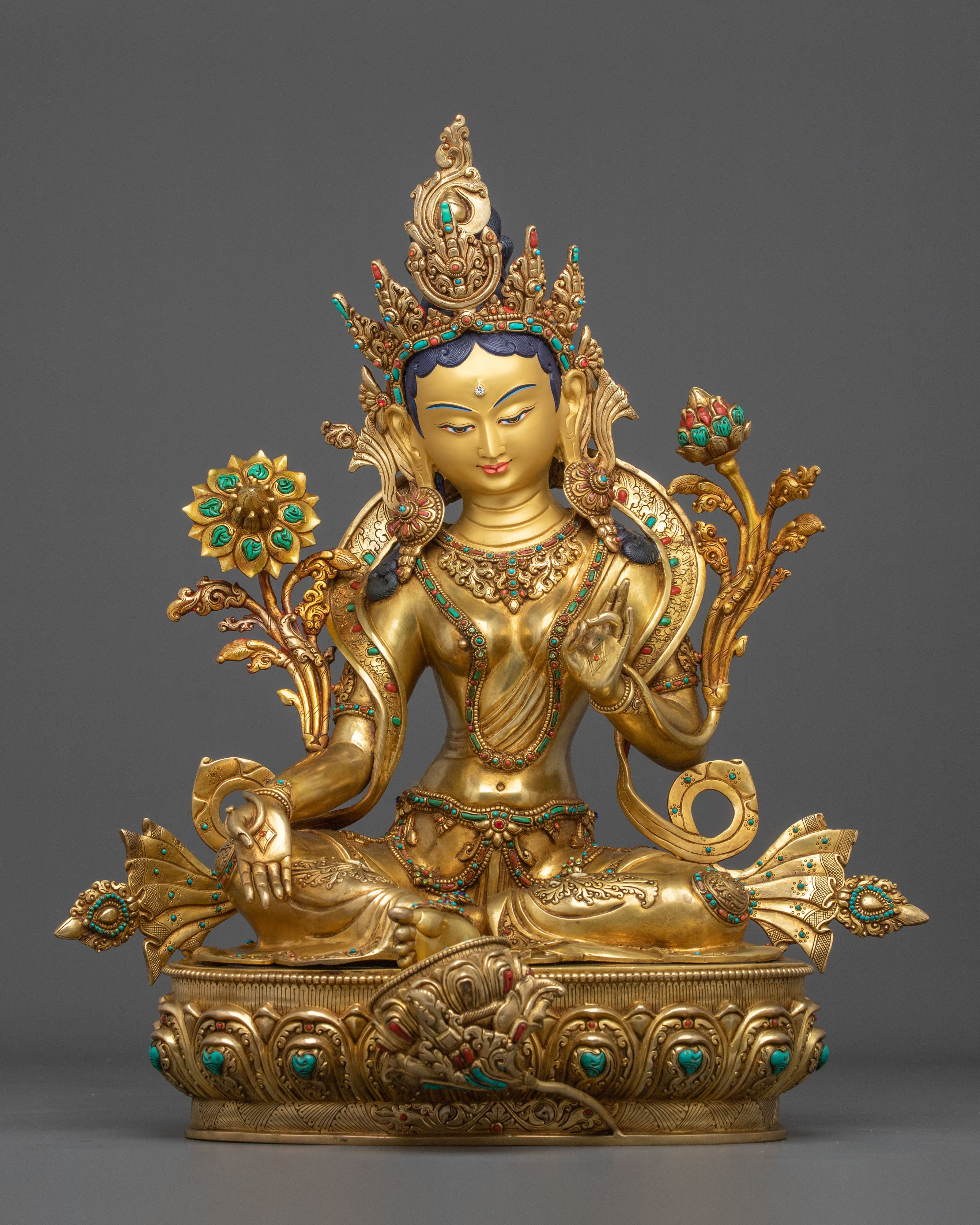 Green Tara Peace and Liberation Statue | Goddess of Compassionate Action