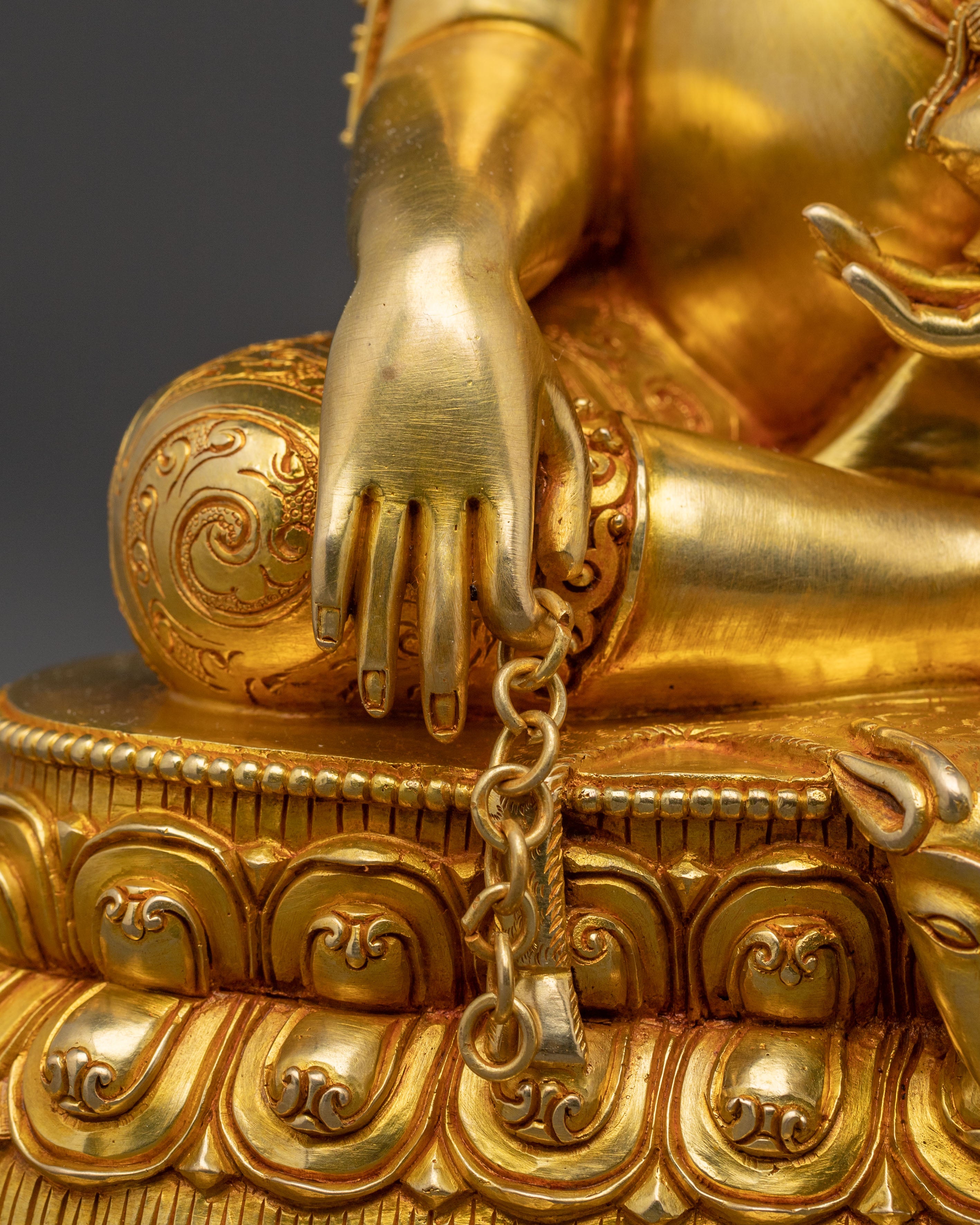 Master Thangtong Gyalpo Spiritual Statue: Hand-Gilded Copper Artistry