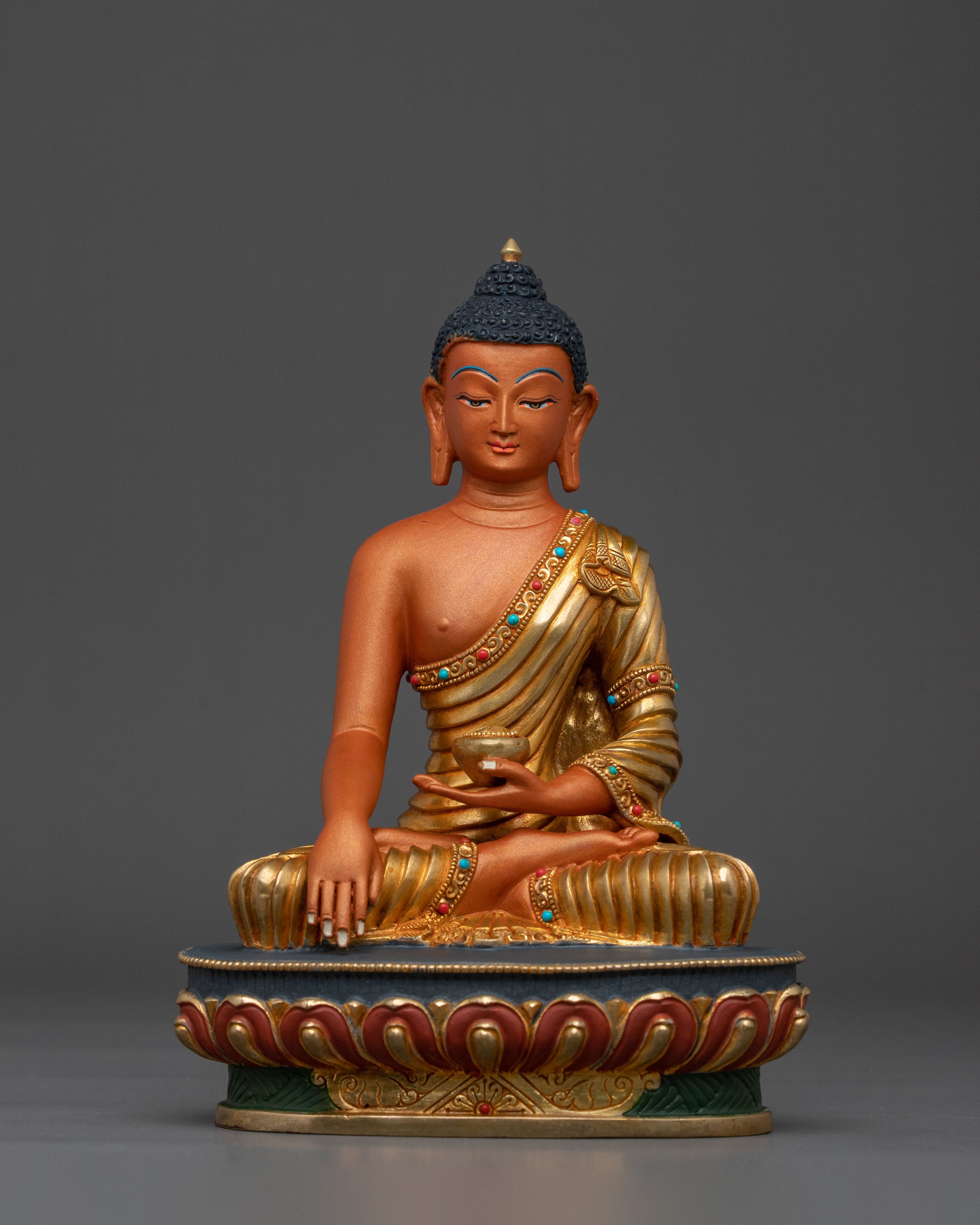 Three Buddhas Altar Statue Set | Sacred Tibetan Buddhist Trio Sculpture
