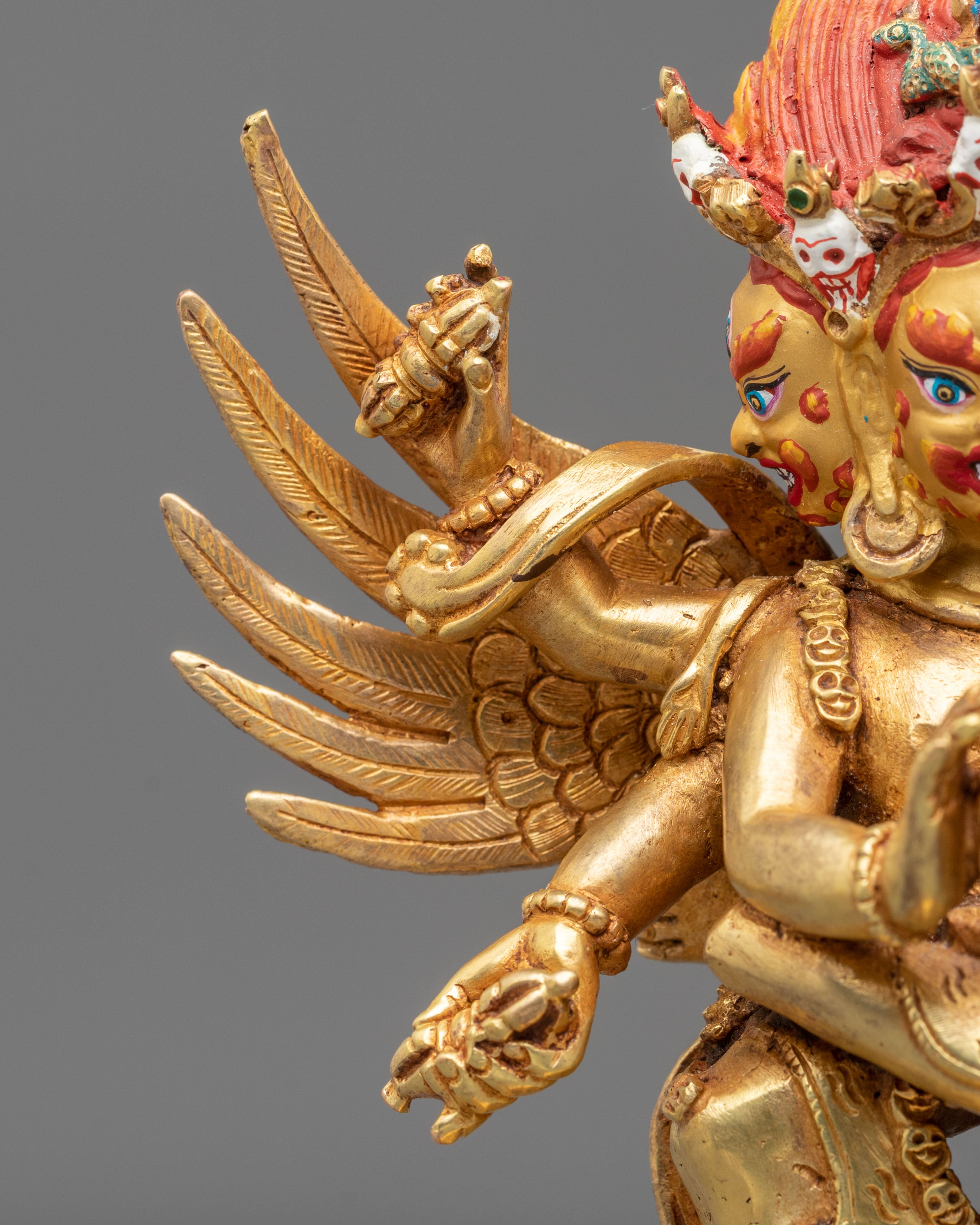 Vajrakilaya Statue | 24K Gold Sacred Sculpture
