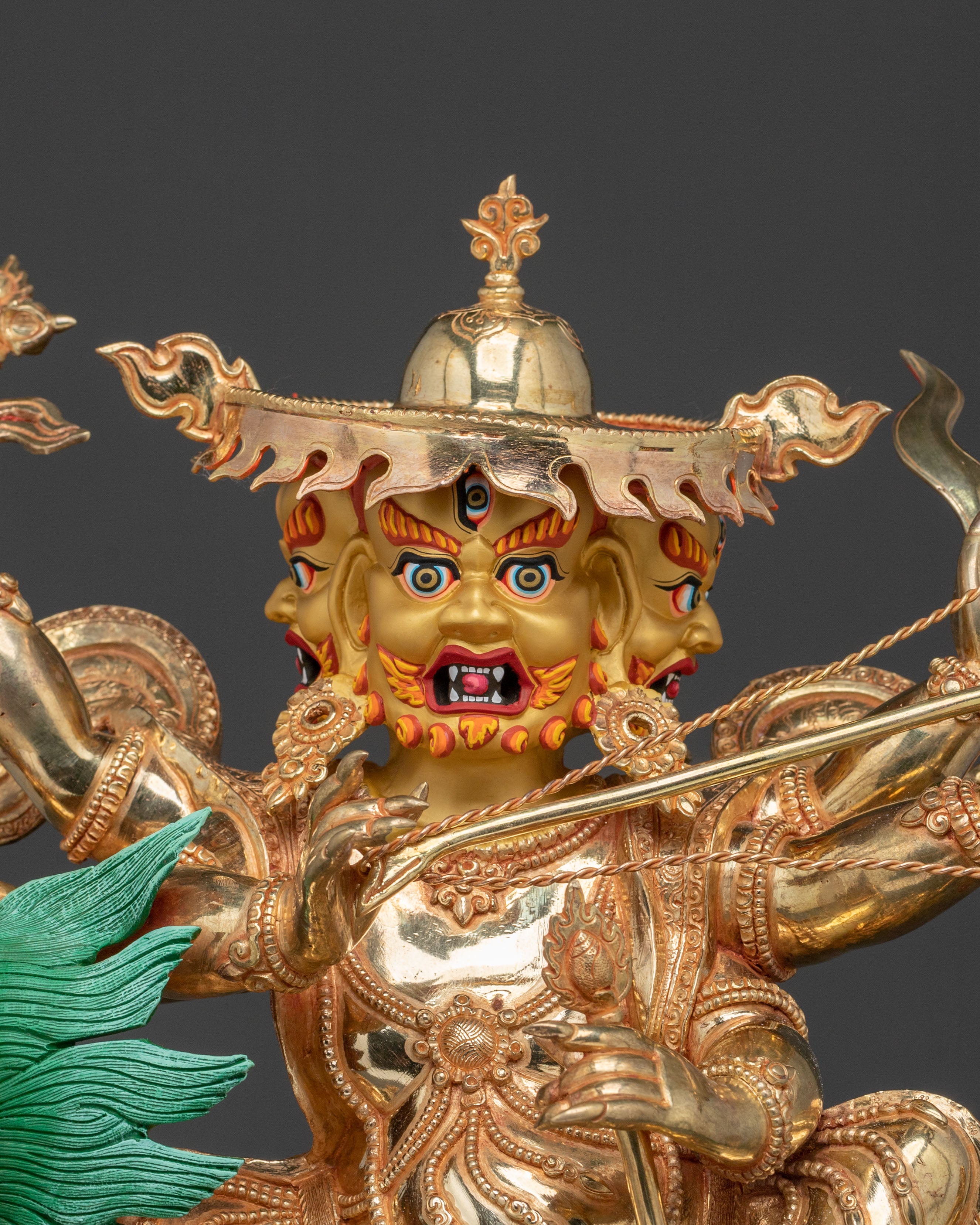 Pehar Gyalpo Sacred Figurine | Tibetan Dharma Protector Deity