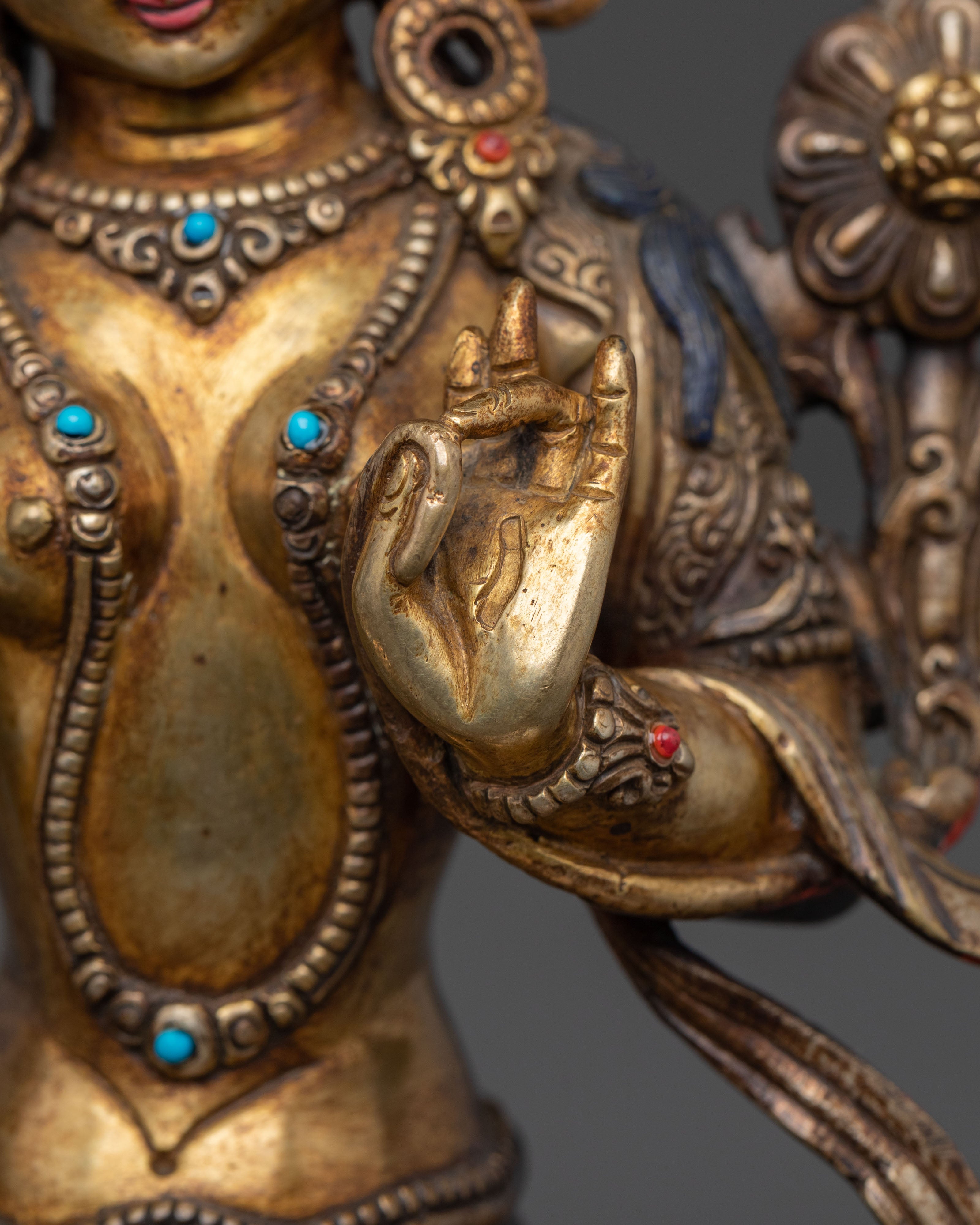 Divine White Tara Spiritual Statue | Blessing Icon