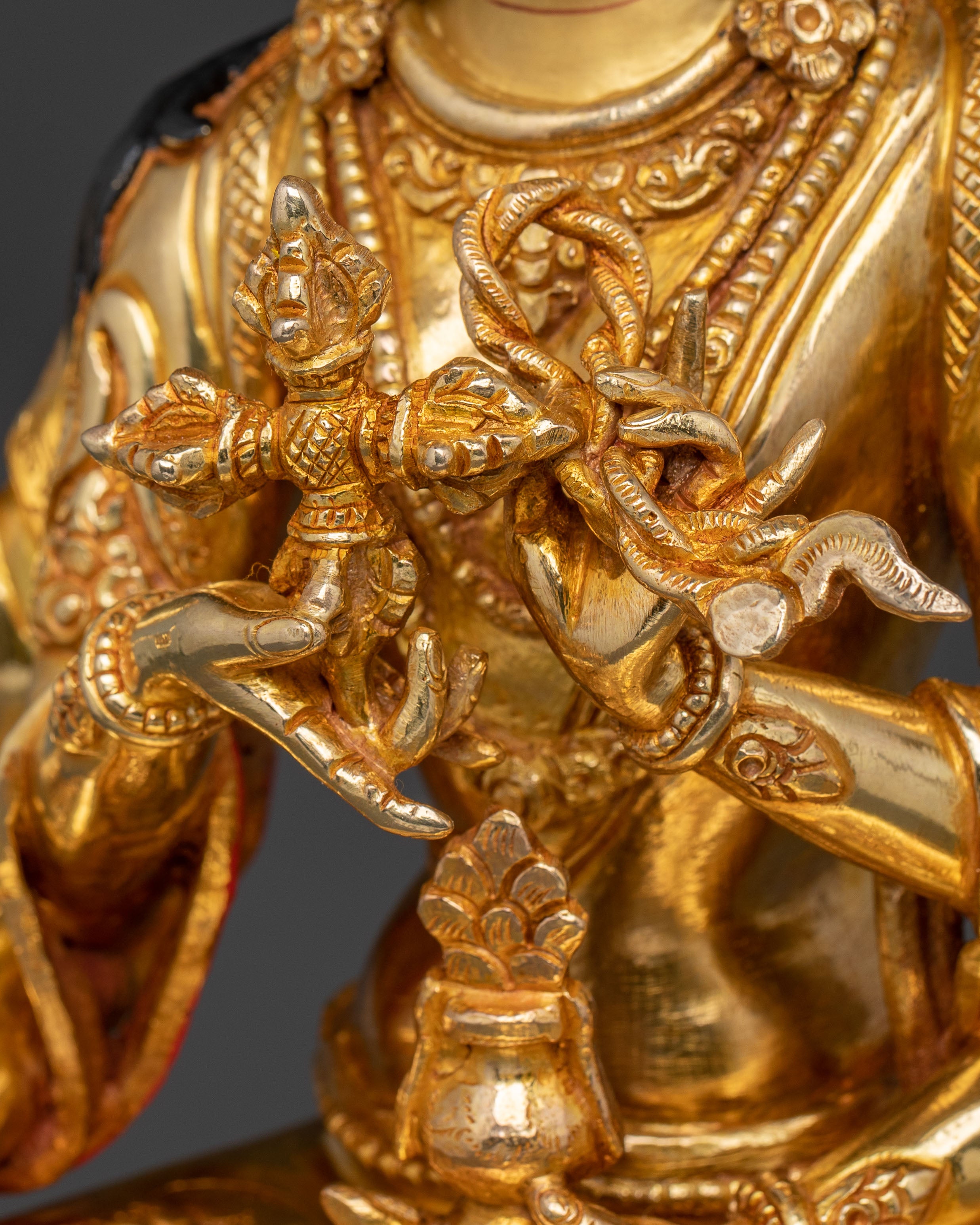 Namgyalma Spiritual Statue: Radiant 24K Gold Gilded Copper