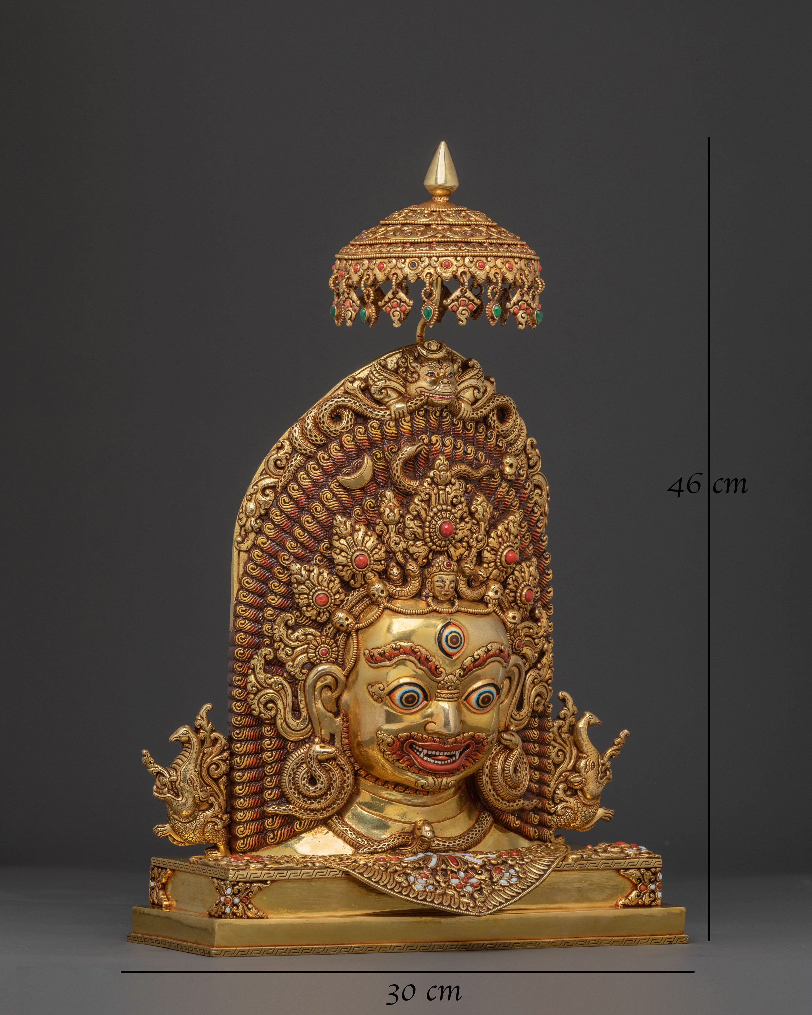 Bhairava Mask Sculpture | Spiritual Protection