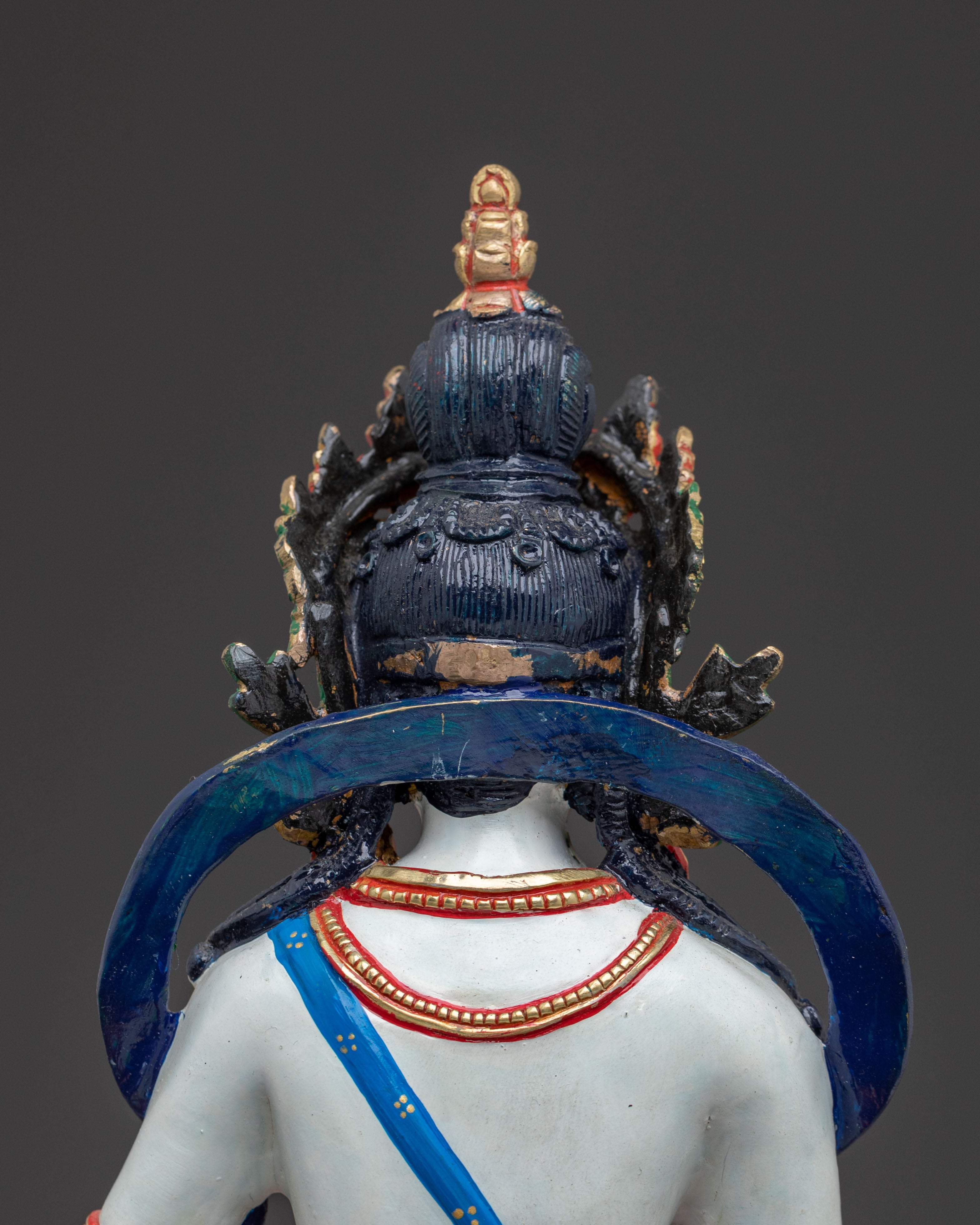 Vajrasattva Buddha – Serene 24K Gold Gilded Statue