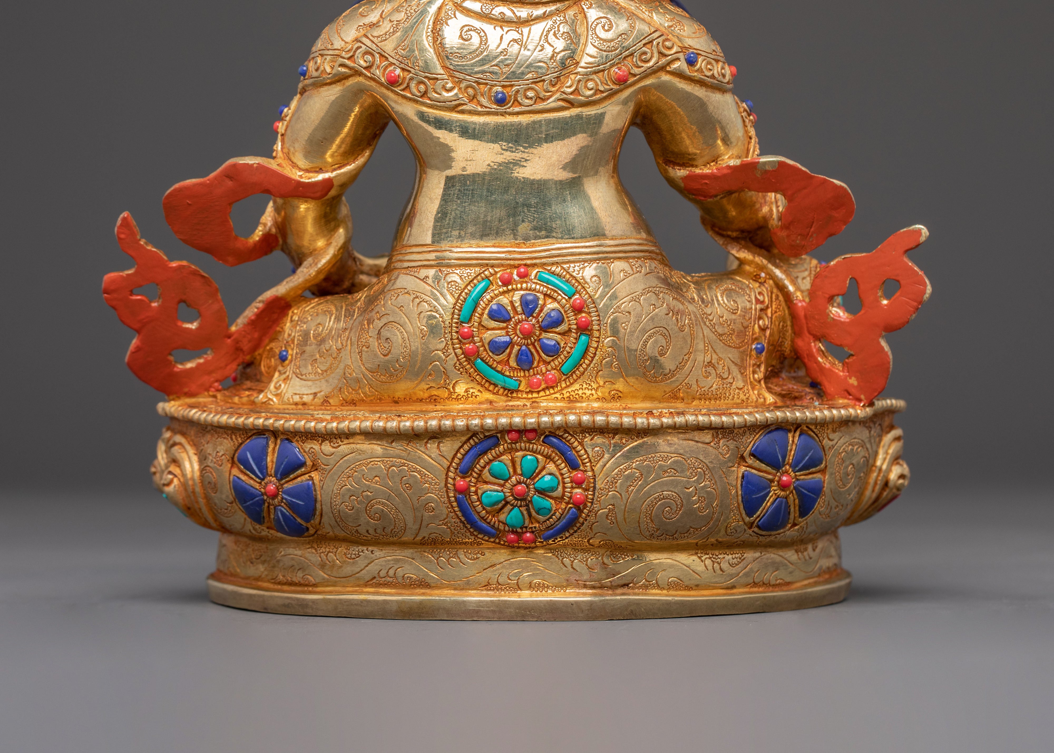 Golden Dzambhala Copper Statue | Guardian of Wealth