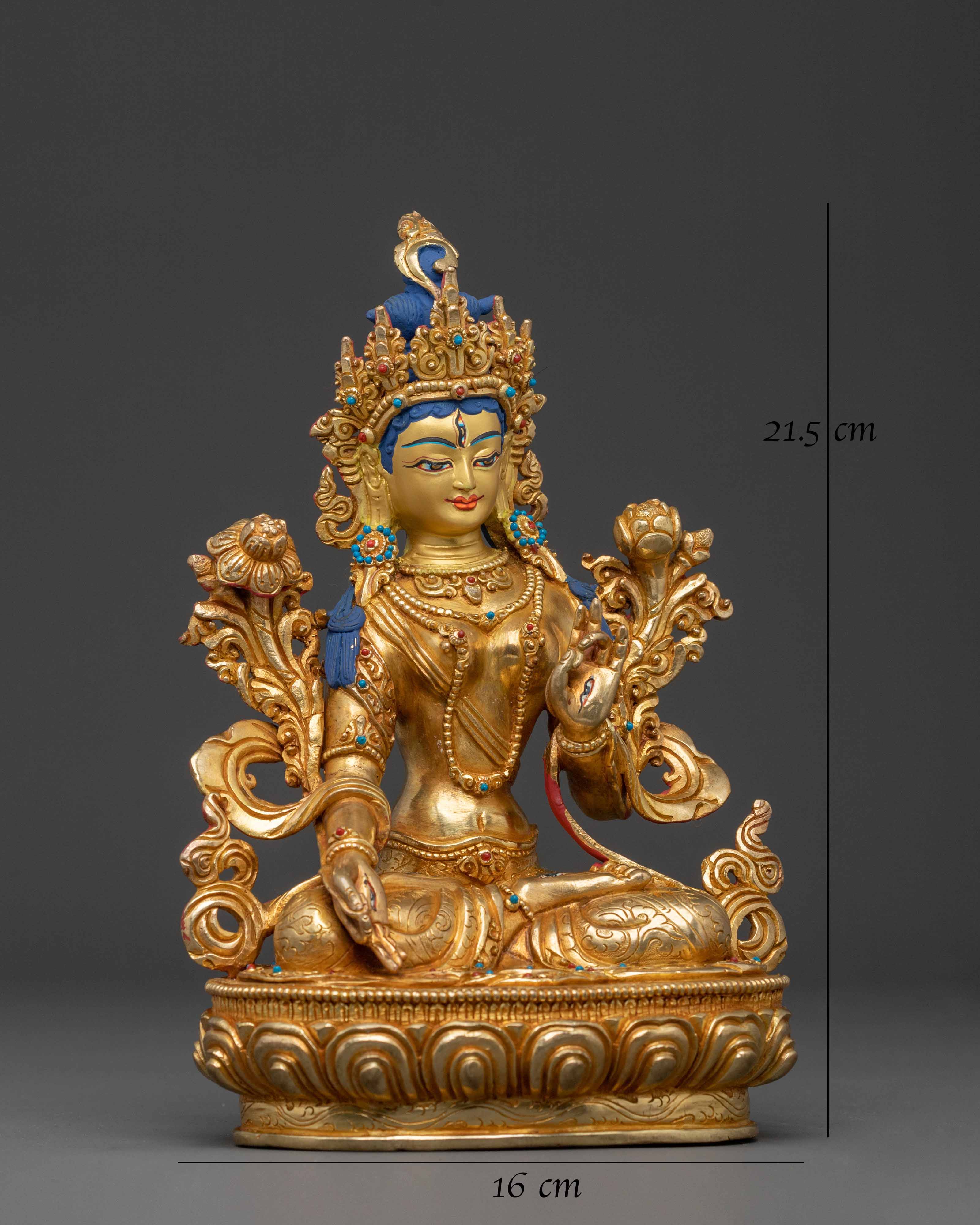 White Tara Sacred Longevity Statue | Buddhist Goddess