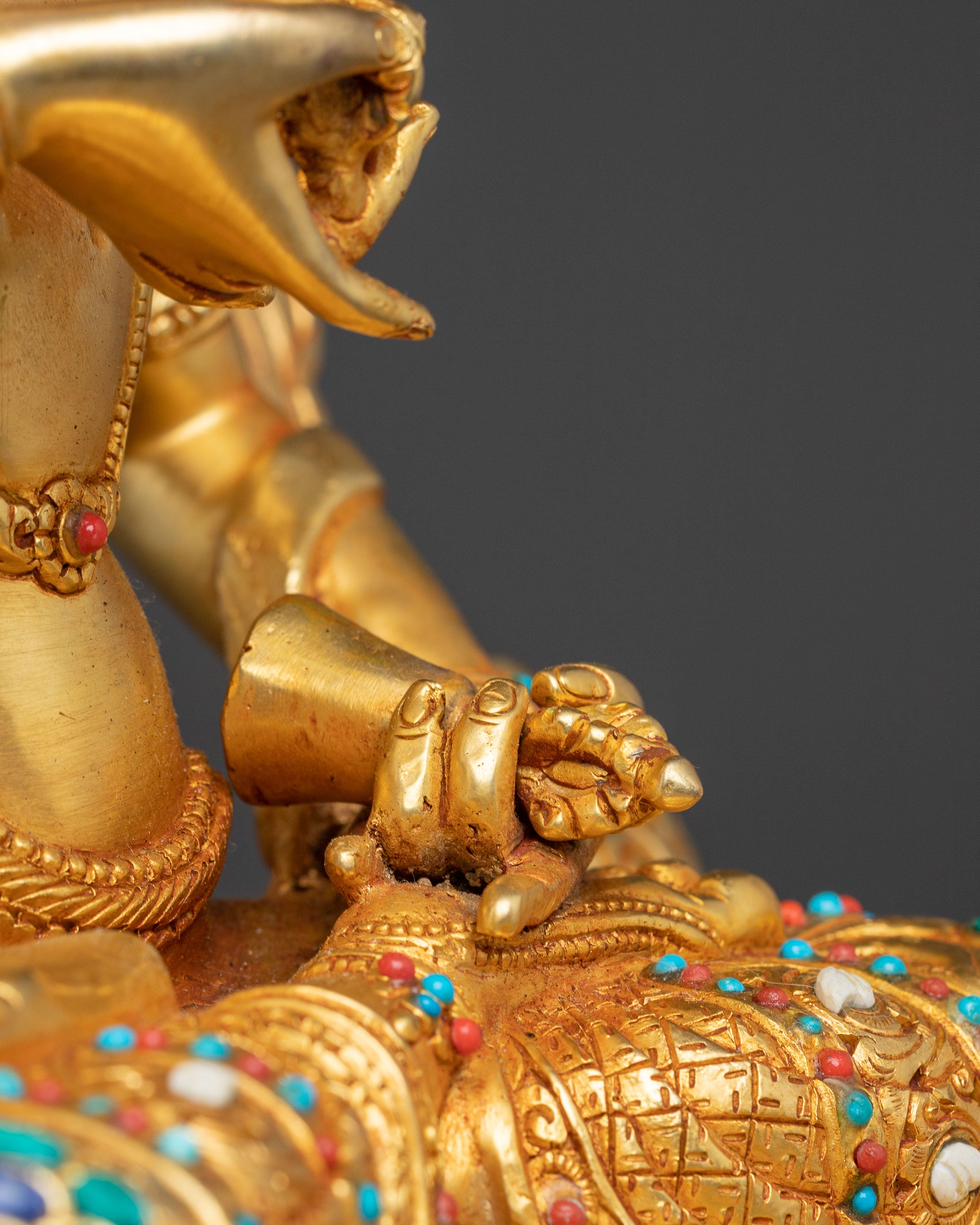 Golden Vajrasattva Himalayan Copper Statue | Purification and Inner Clarity
