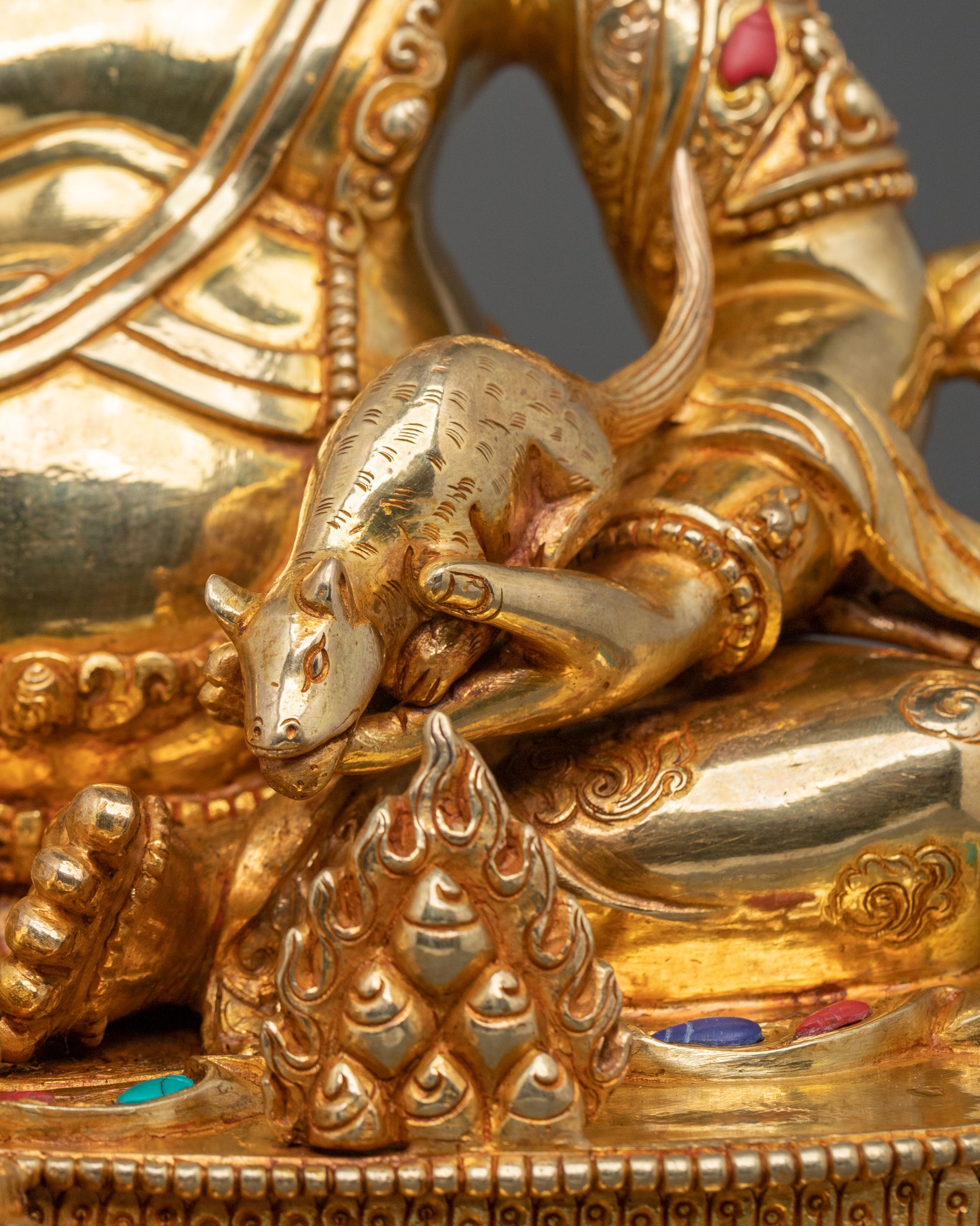 Wealth God Dzambhala Sacred Sculpture | Buddhist God of Prosperity