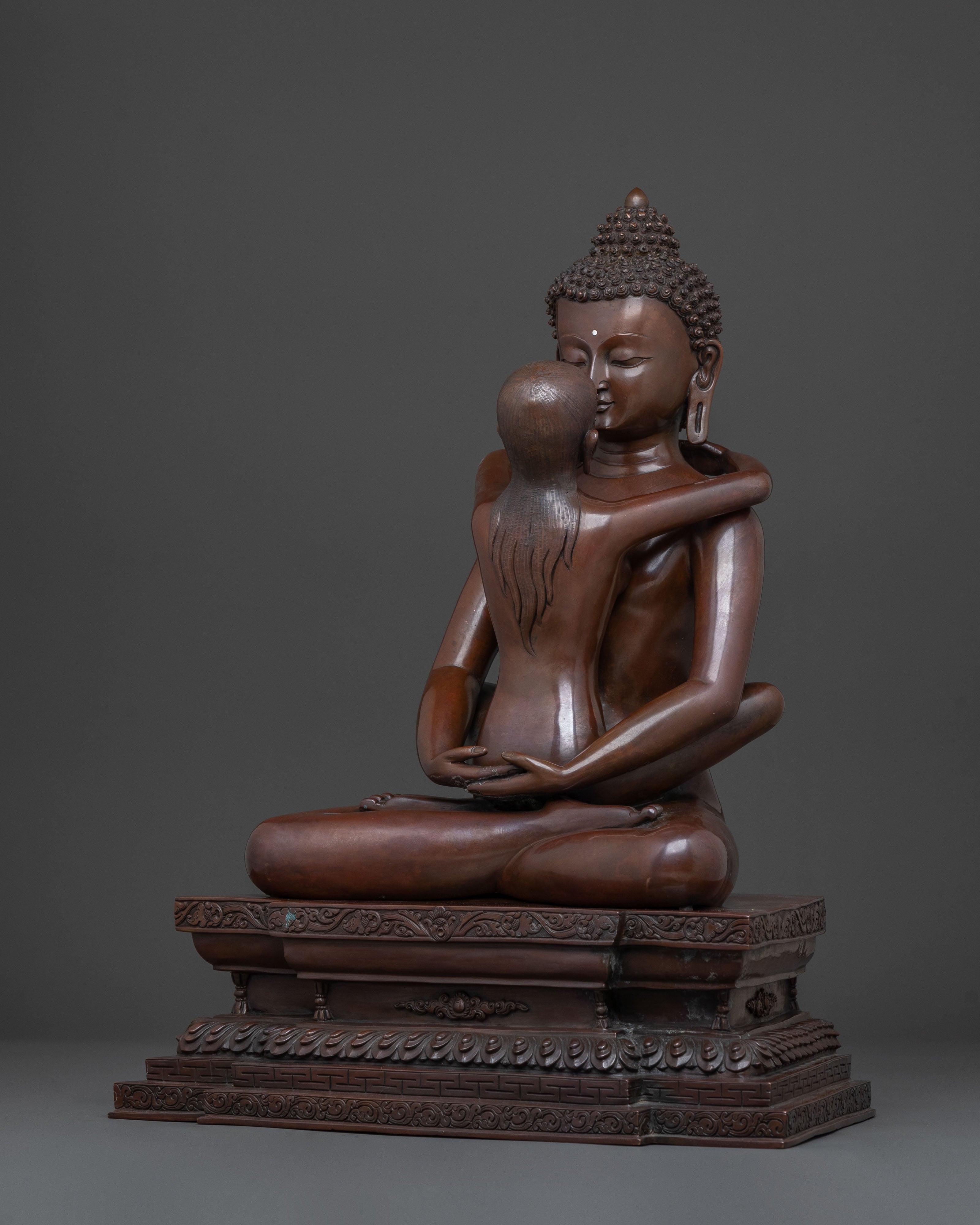 Sacred Statue of Samantabhadra with Consort | Spiritual Icons