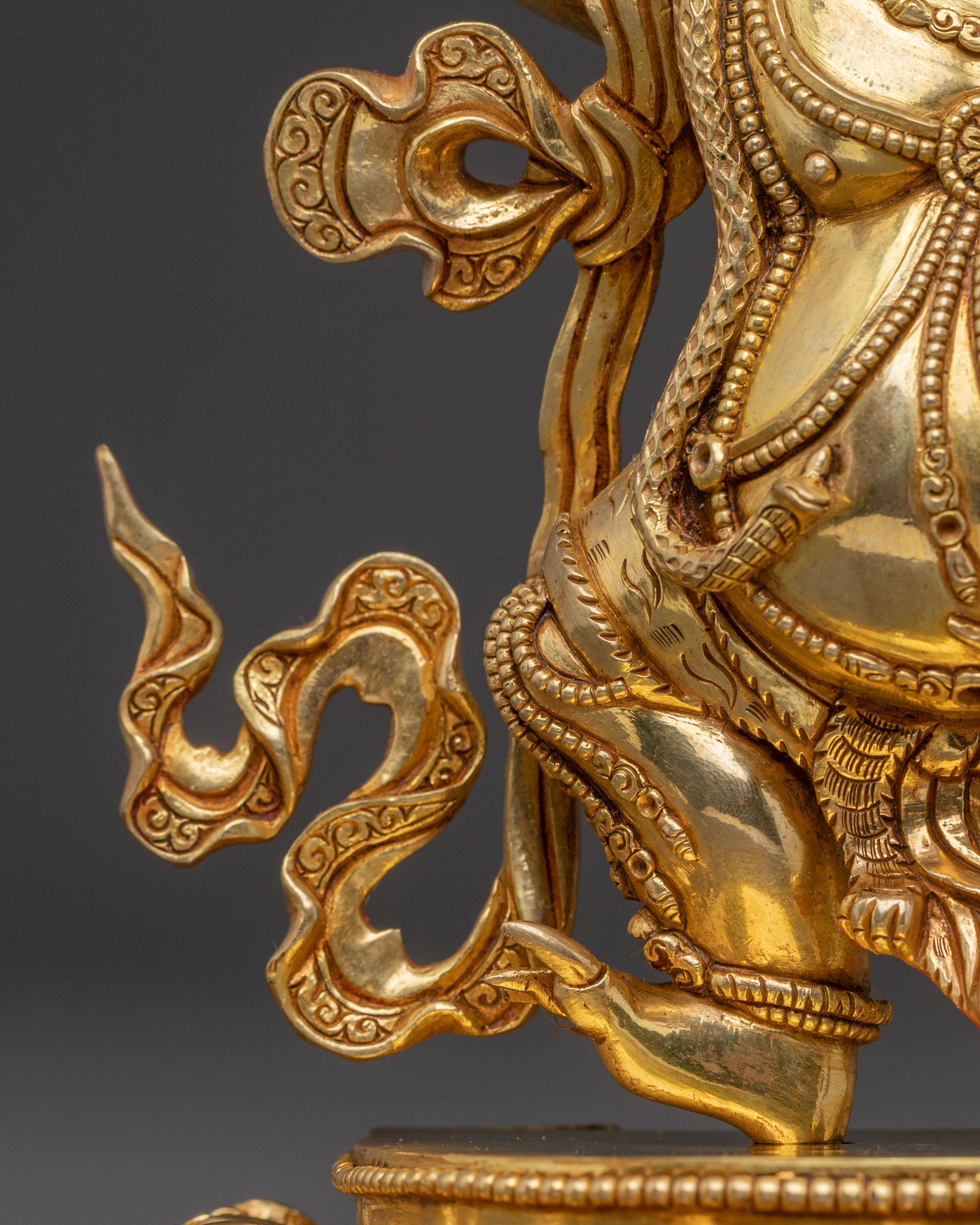 Vajrapani 24k Gold Gilded Statue | Protector Figure
