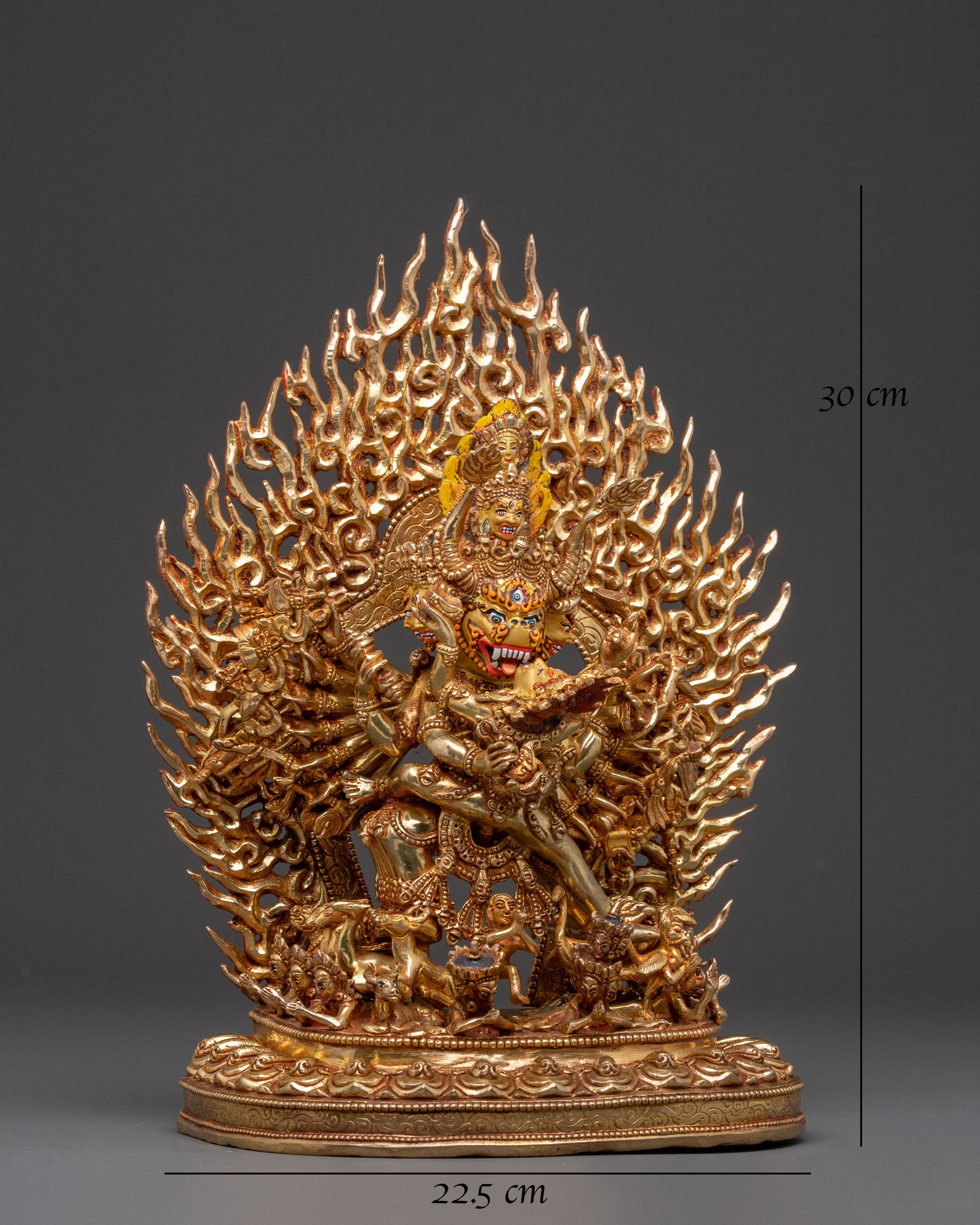 Destroyer of Death Yamantaka Statue – Handcrafted Copper Masterpiece