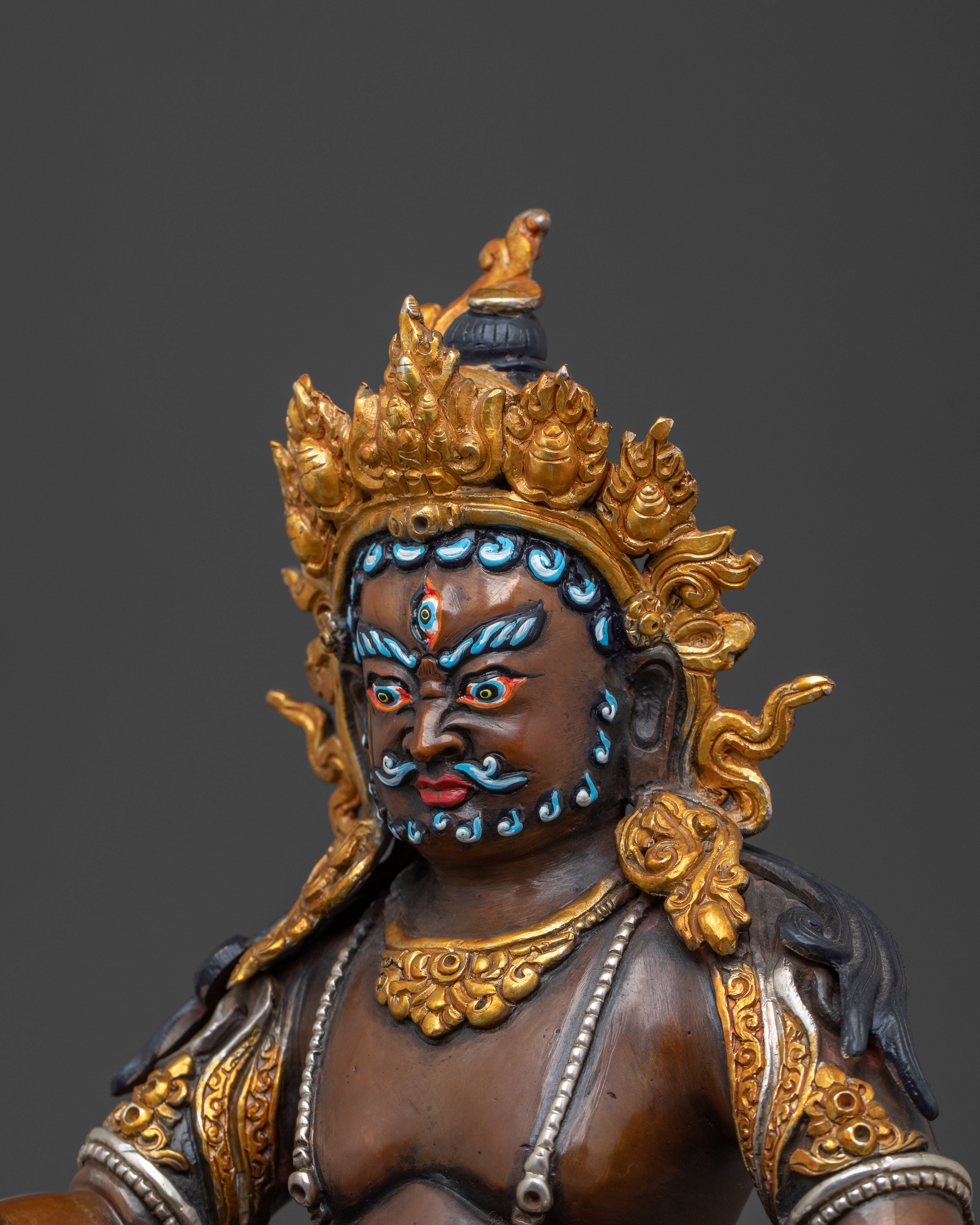 Dzambhala Wealth Guardian Statue | Handcrafted Prosperity Icon