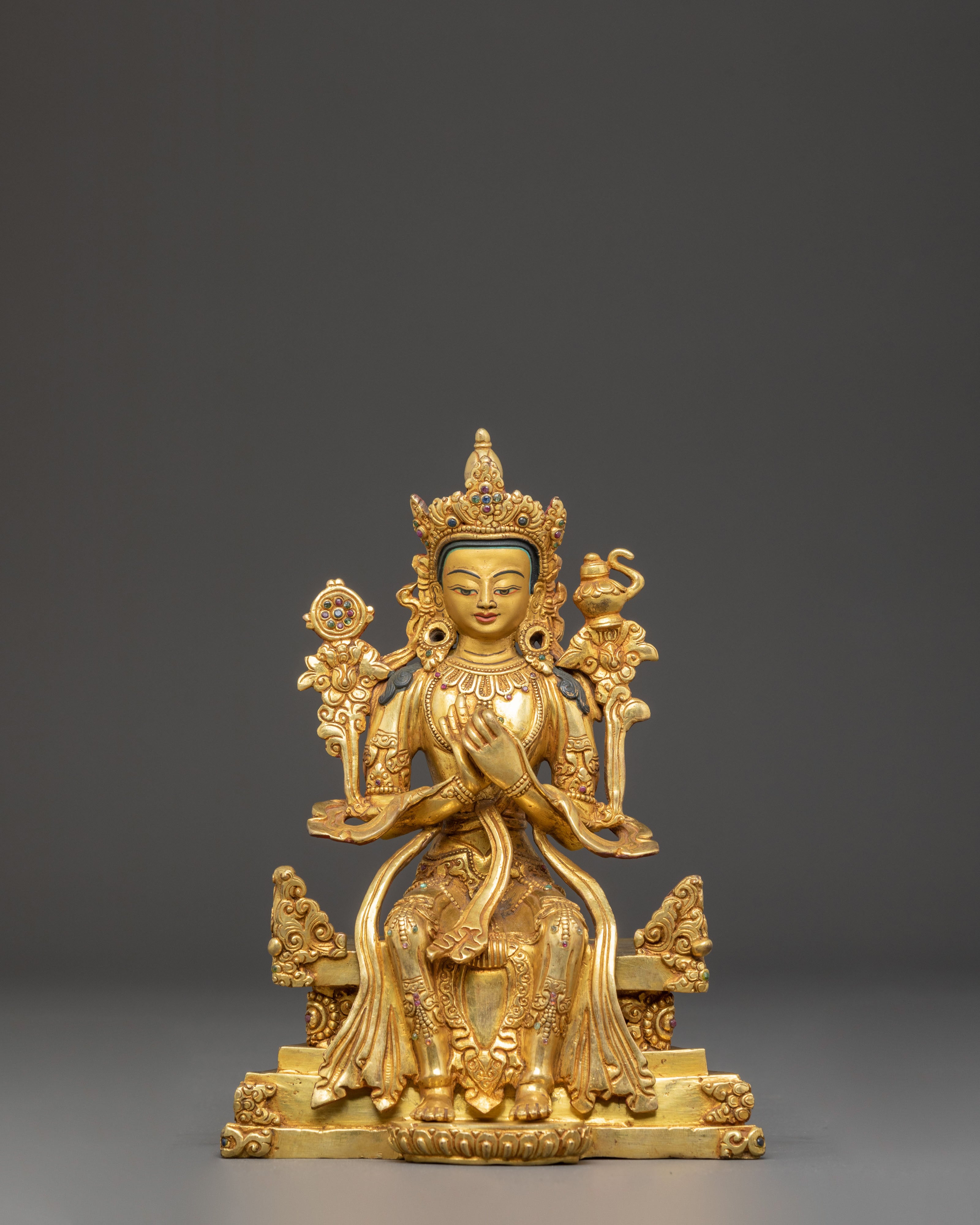 Sacred Statue of Future Buddha Maitreya | Symbol of Loving Kindness