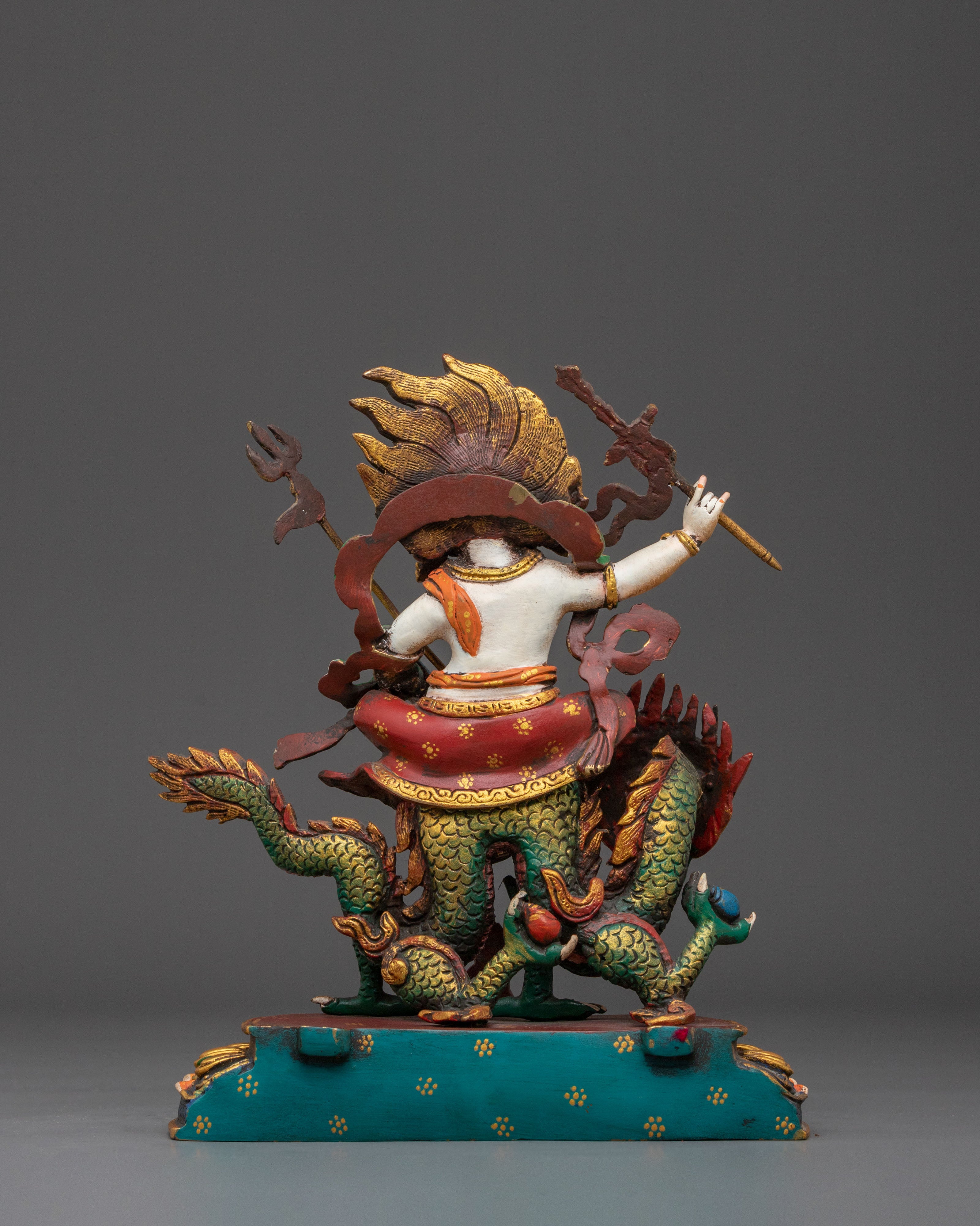 White Dzambhala Figurine | Tibetan Wealth Deity