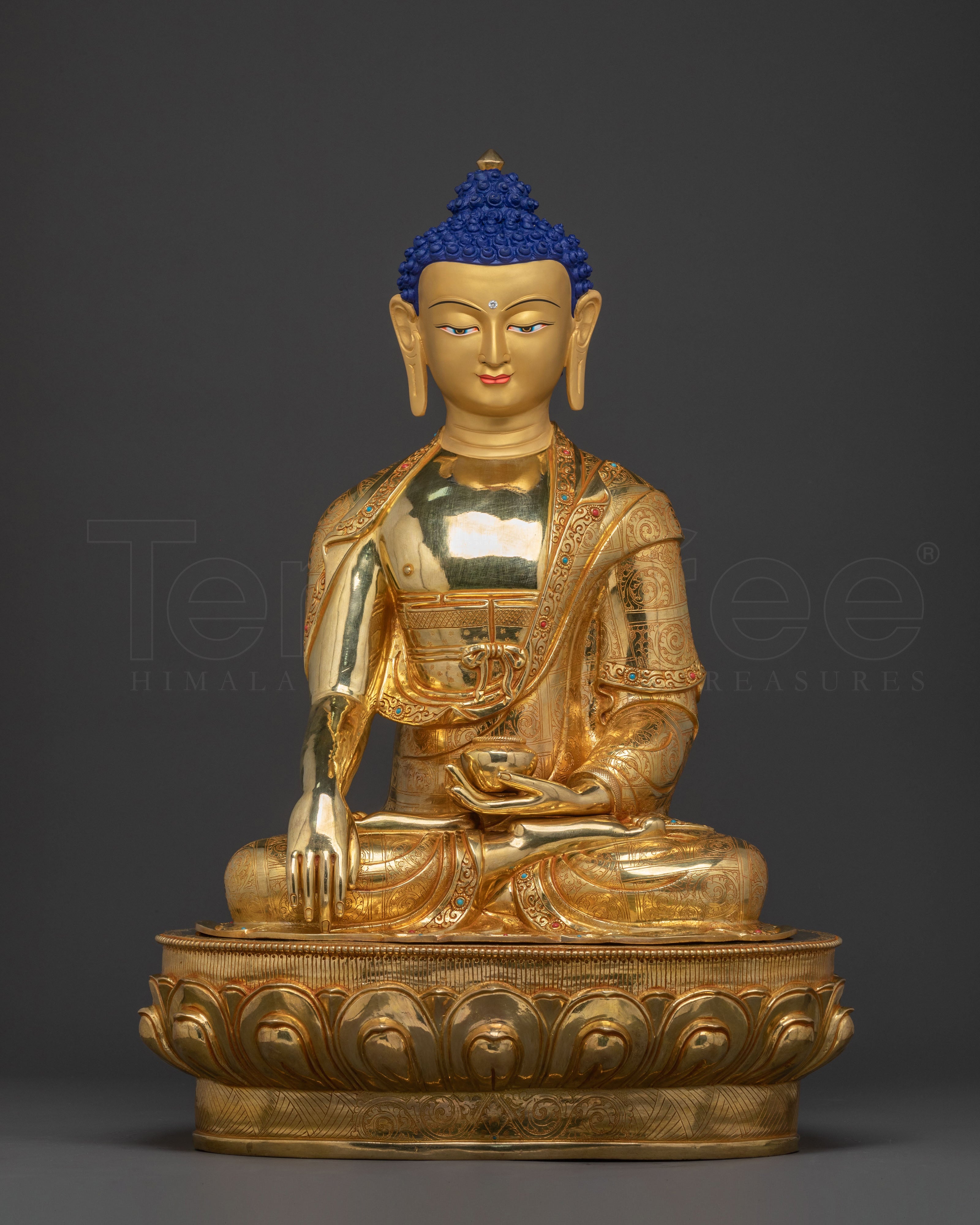 Shakyamuni Buddha Enlightened Golden Statue