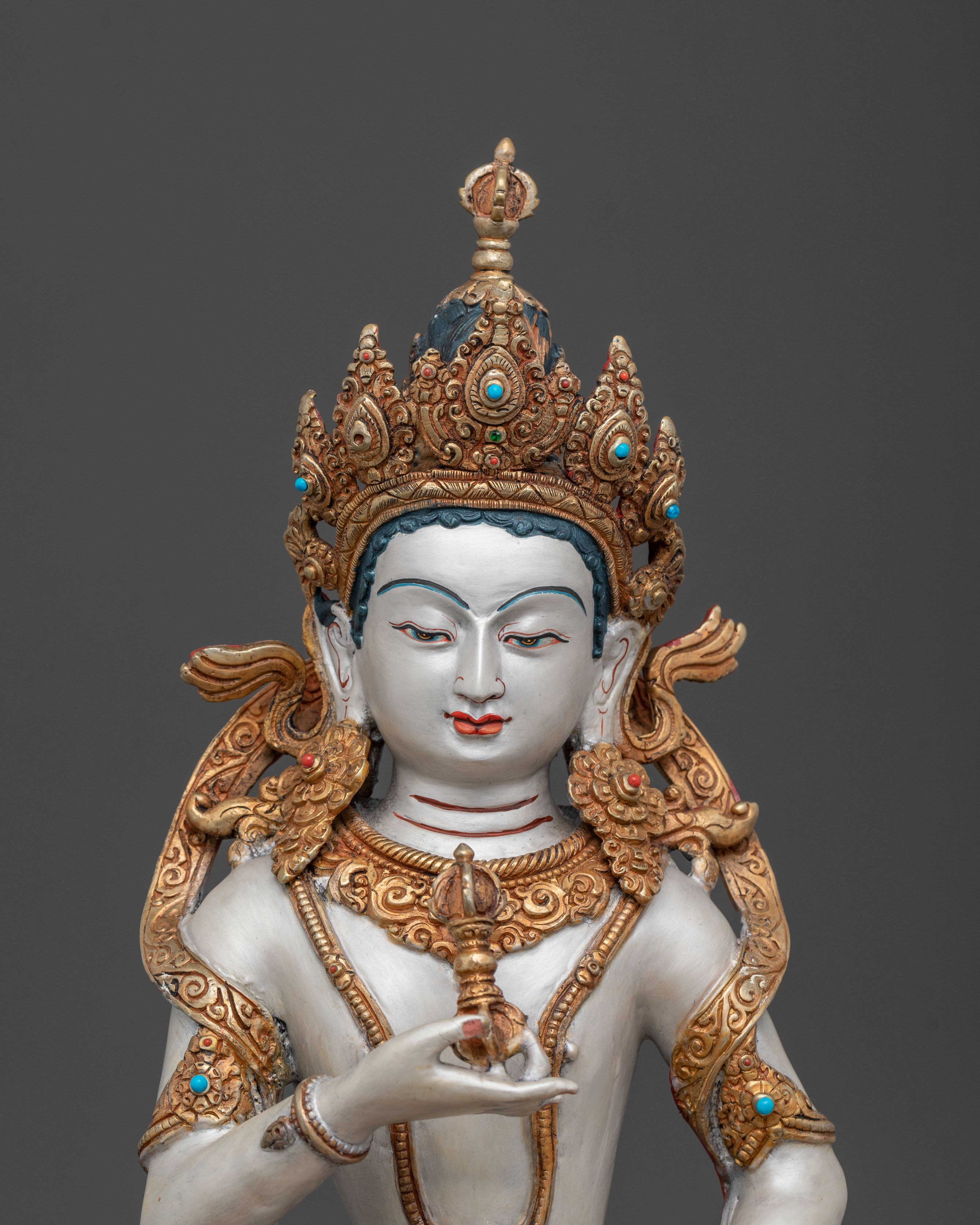 White Tara Sculpture | Goddess of Wisdom