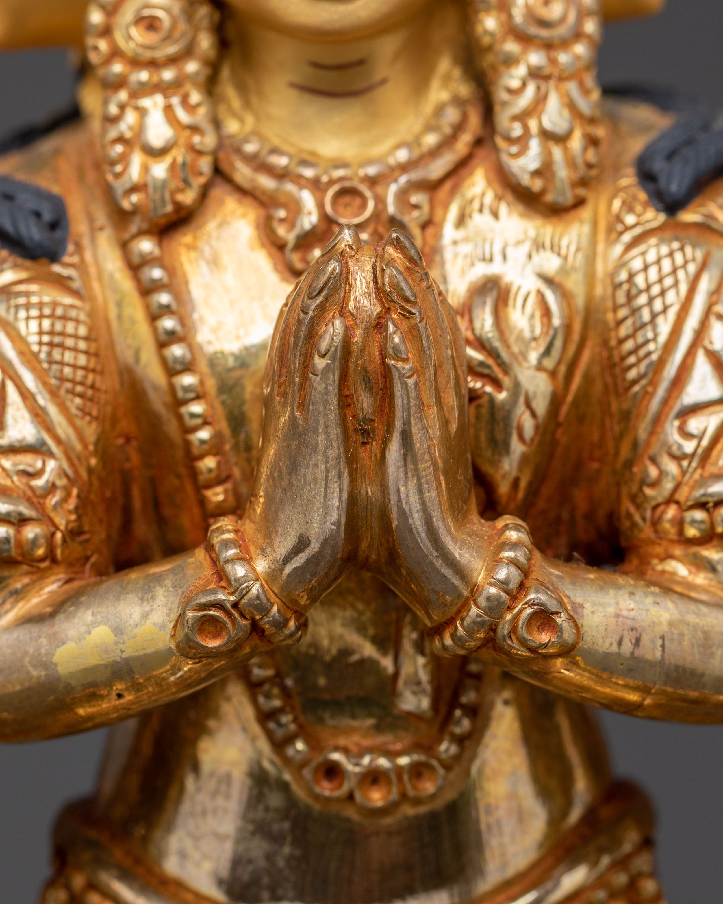 1000 Armed Chenrezig Tibetan Statue | 24k Gold Glided