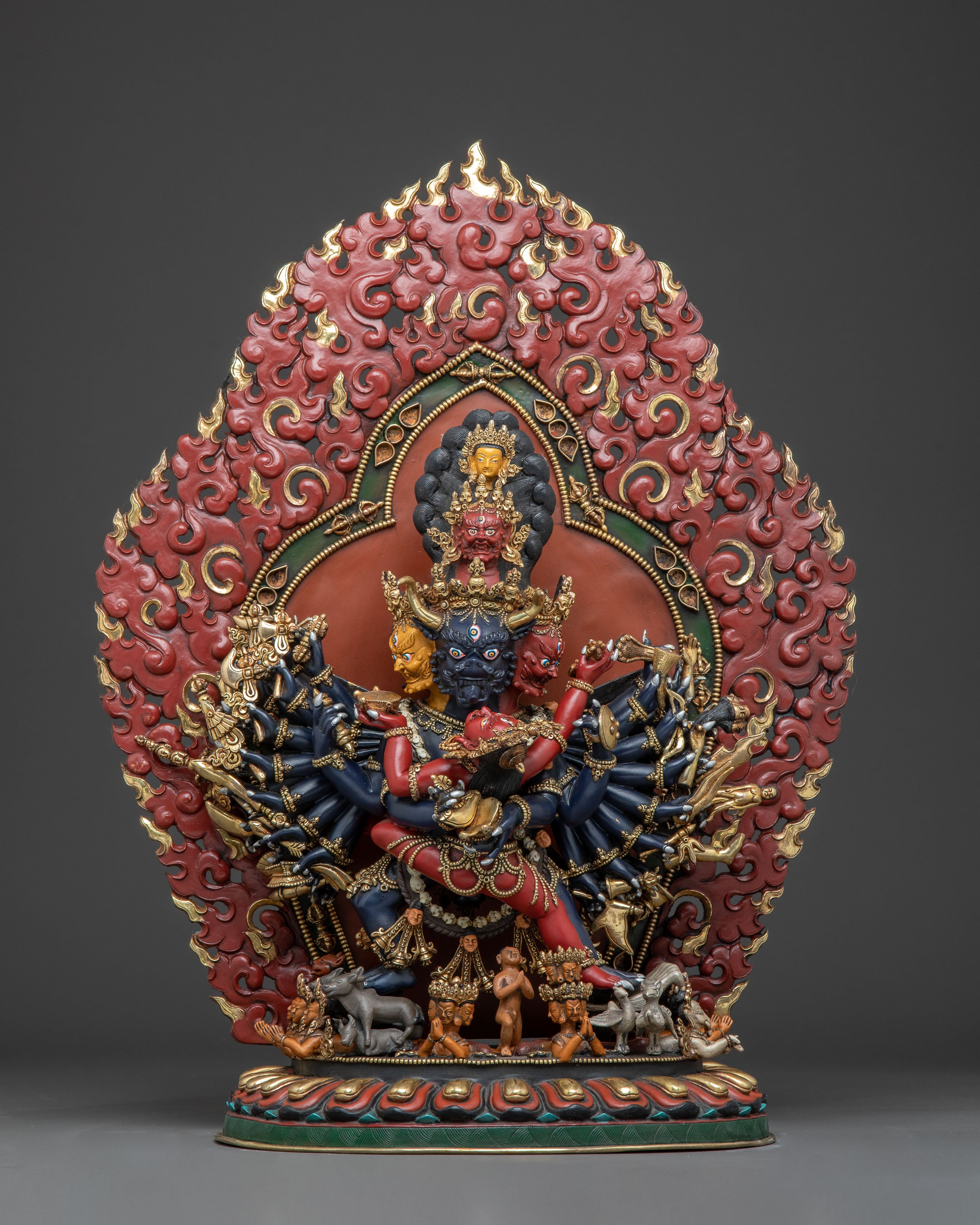 Tibetan Protector Deity Yamantaka Statue