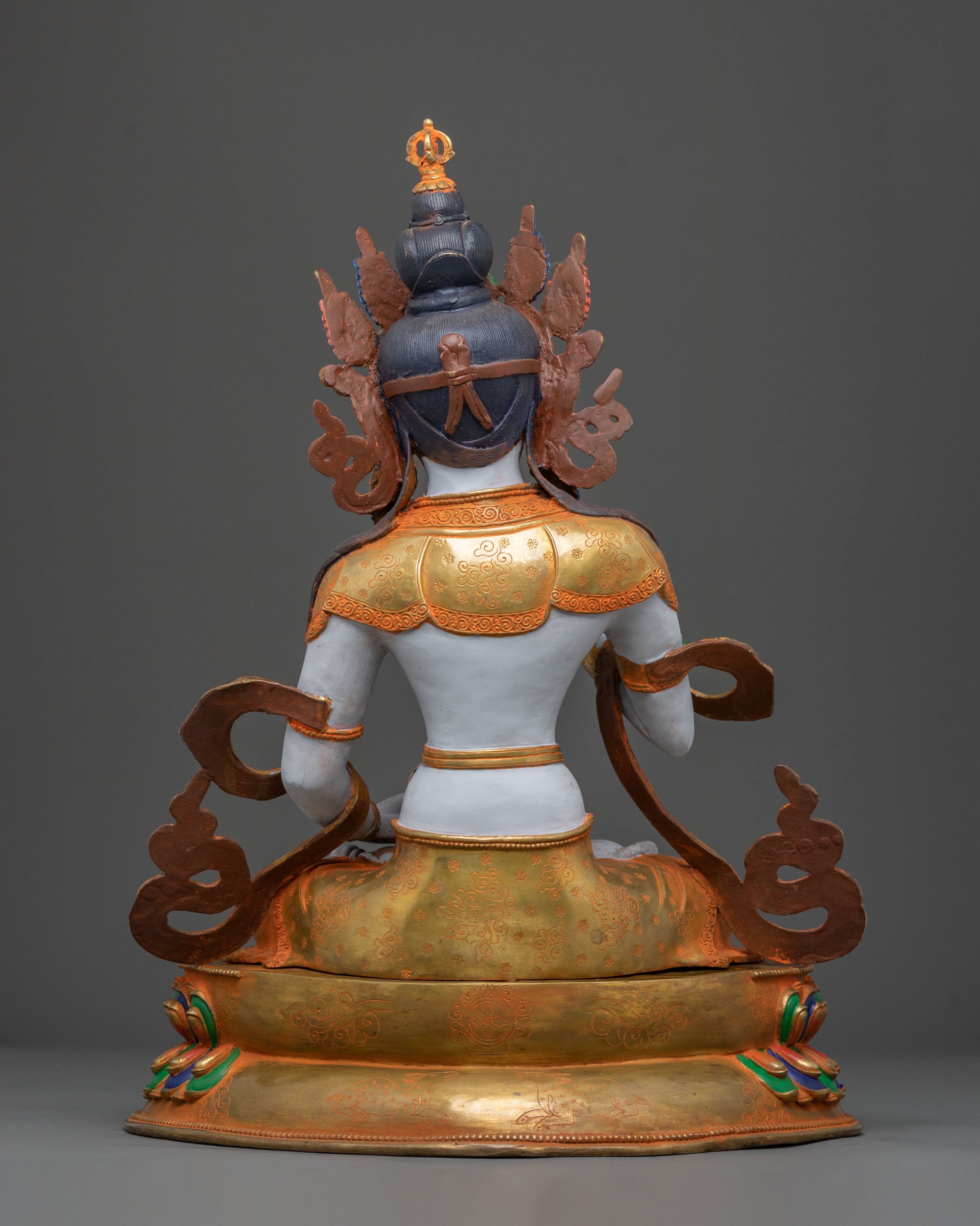dorje sempa spiritual statue | Radiant Gold Gilded Perfection