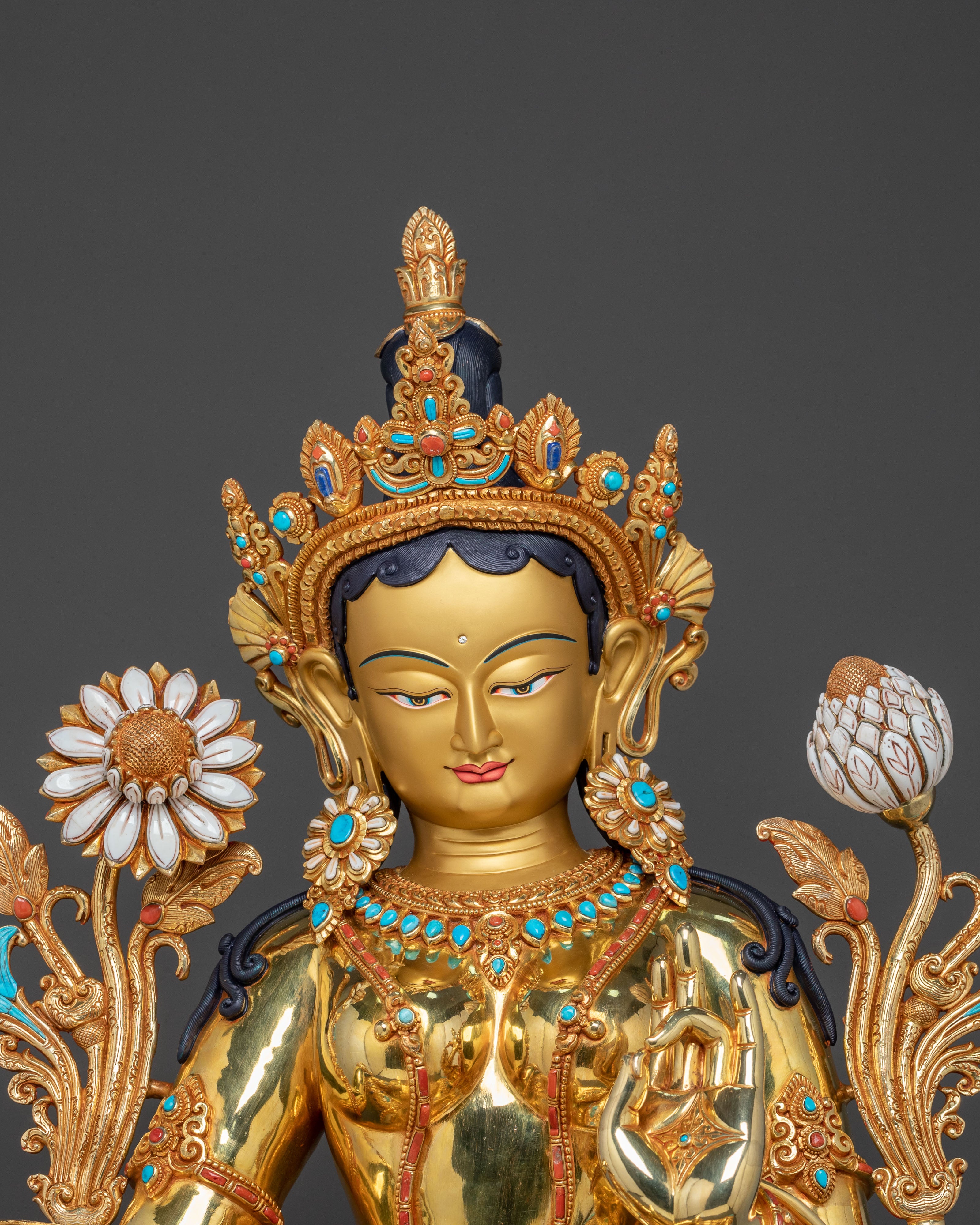 Green Tara Goddess Statue: Embodying Compassion and Divine Protection