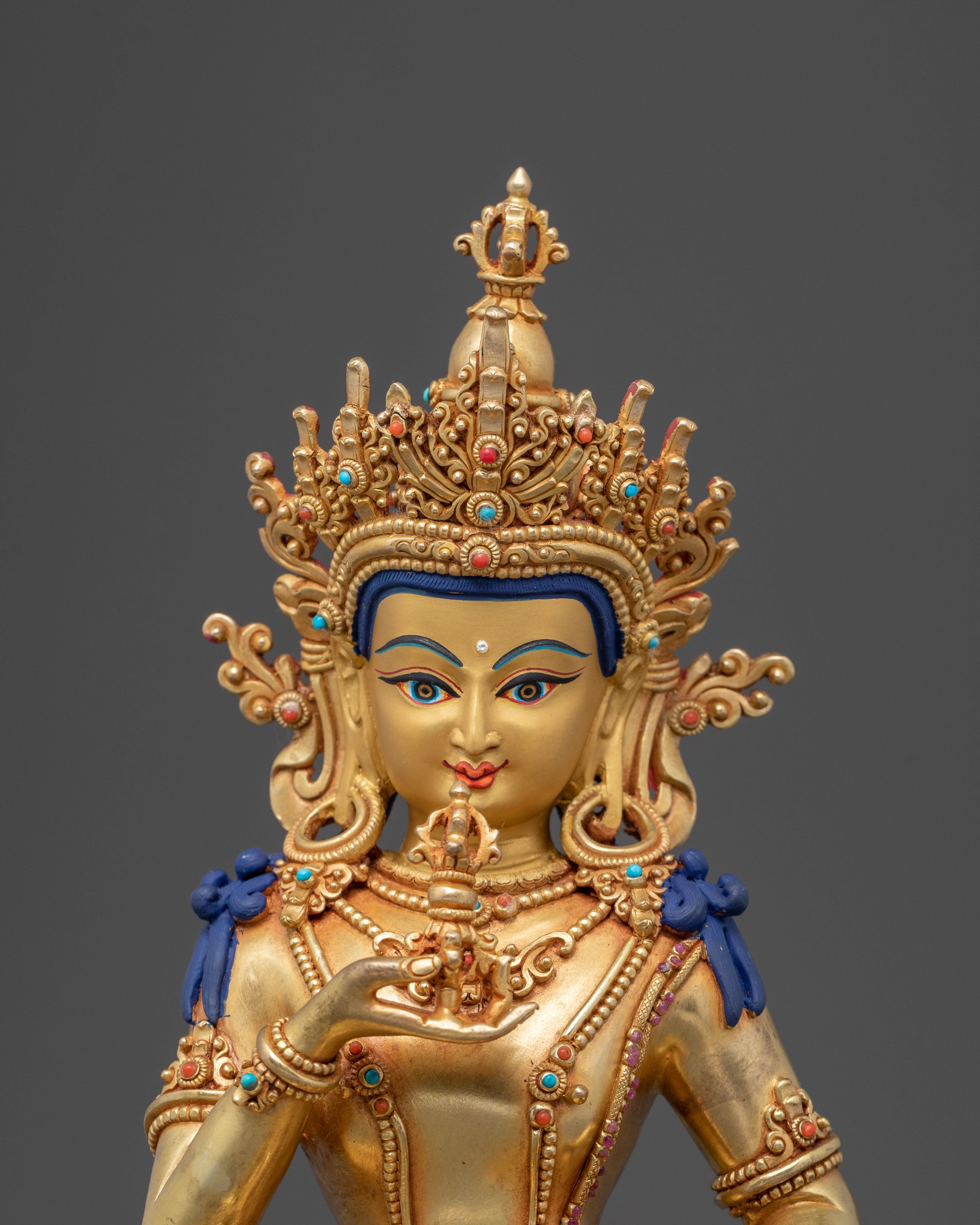 Vajrasattva Handcrafted Sculpture | Buddhist Purification Deity