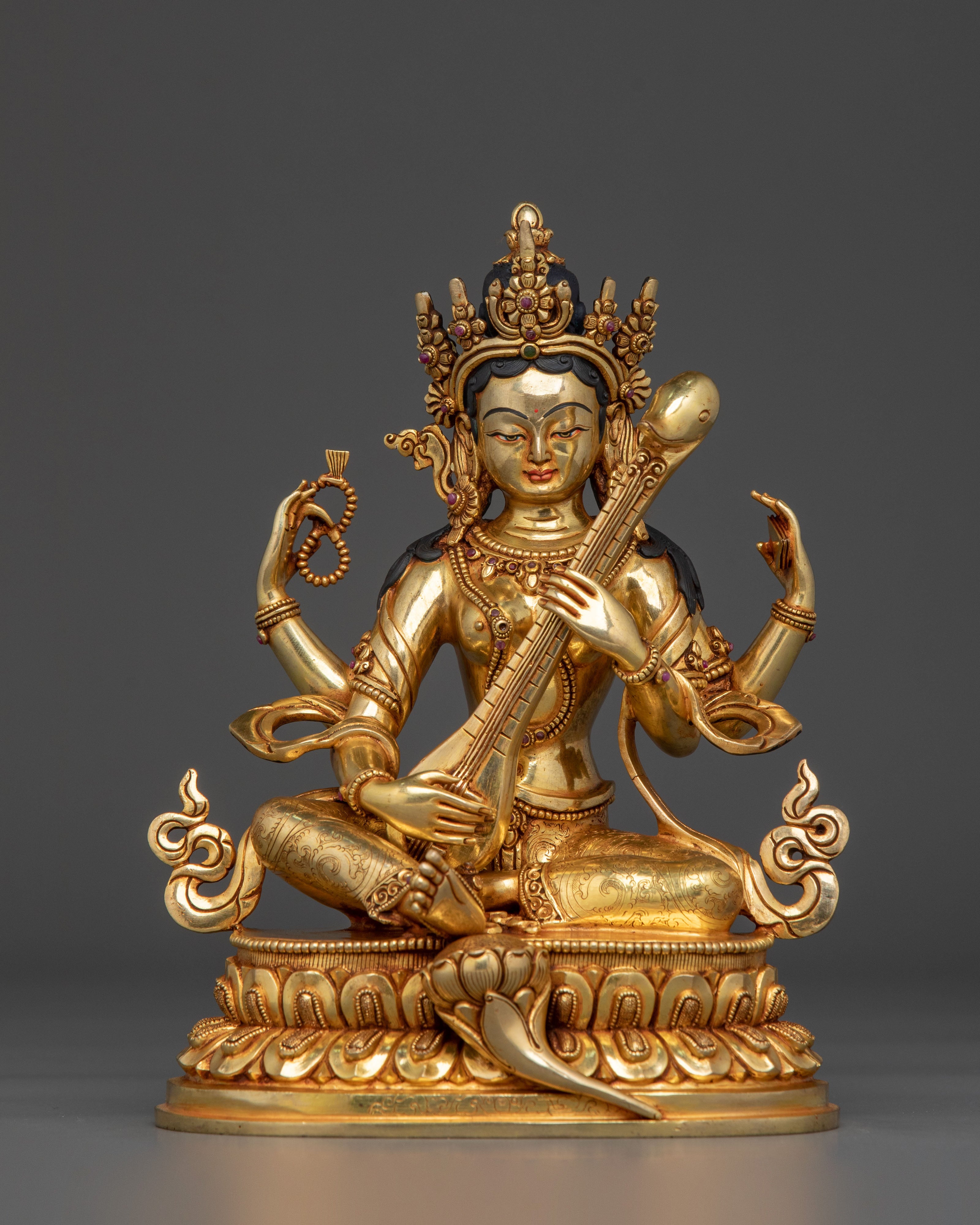 Saraswati Divine Wisdom Statue | Sacred Symbol of Knowledge
