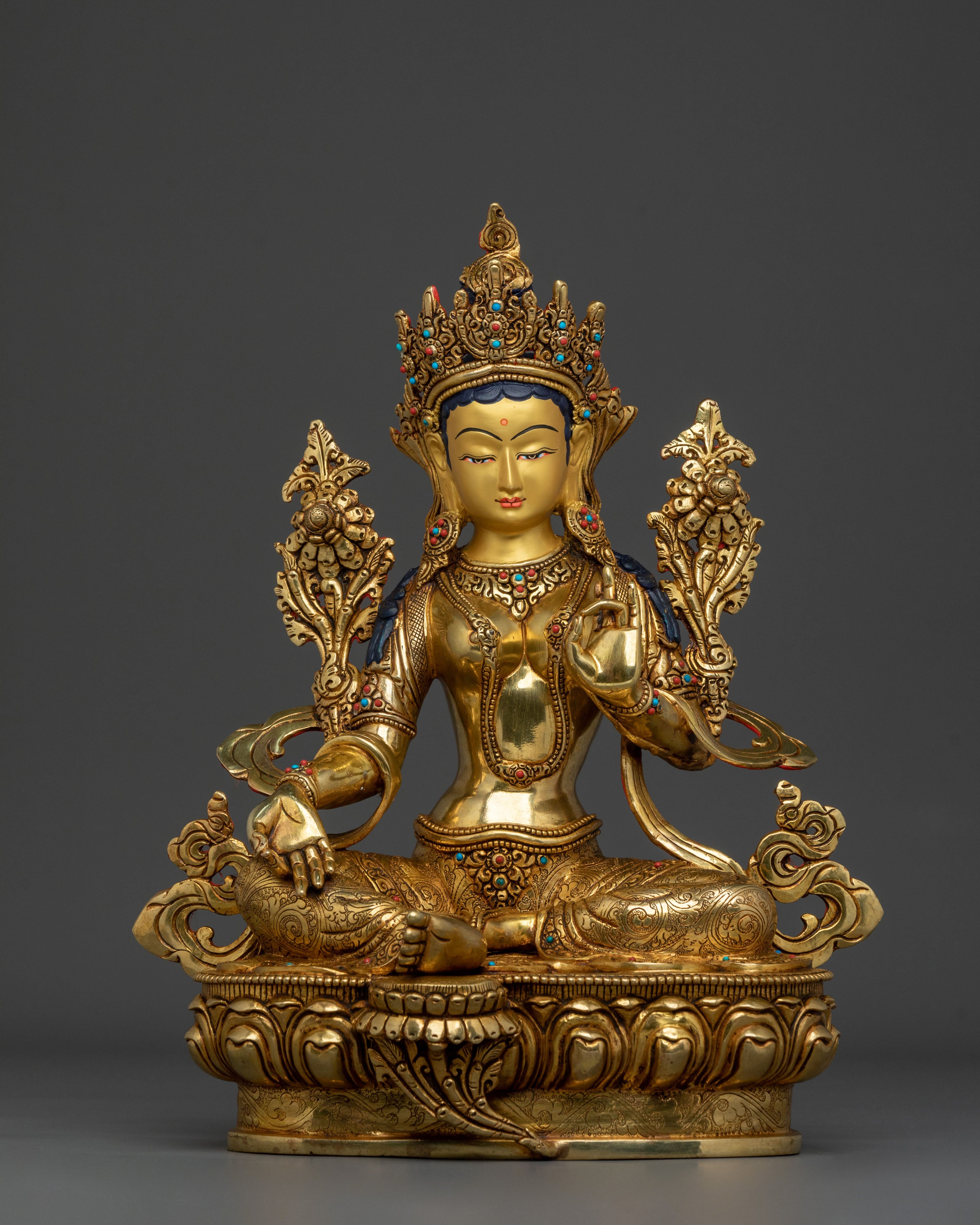 Green Tara Statue