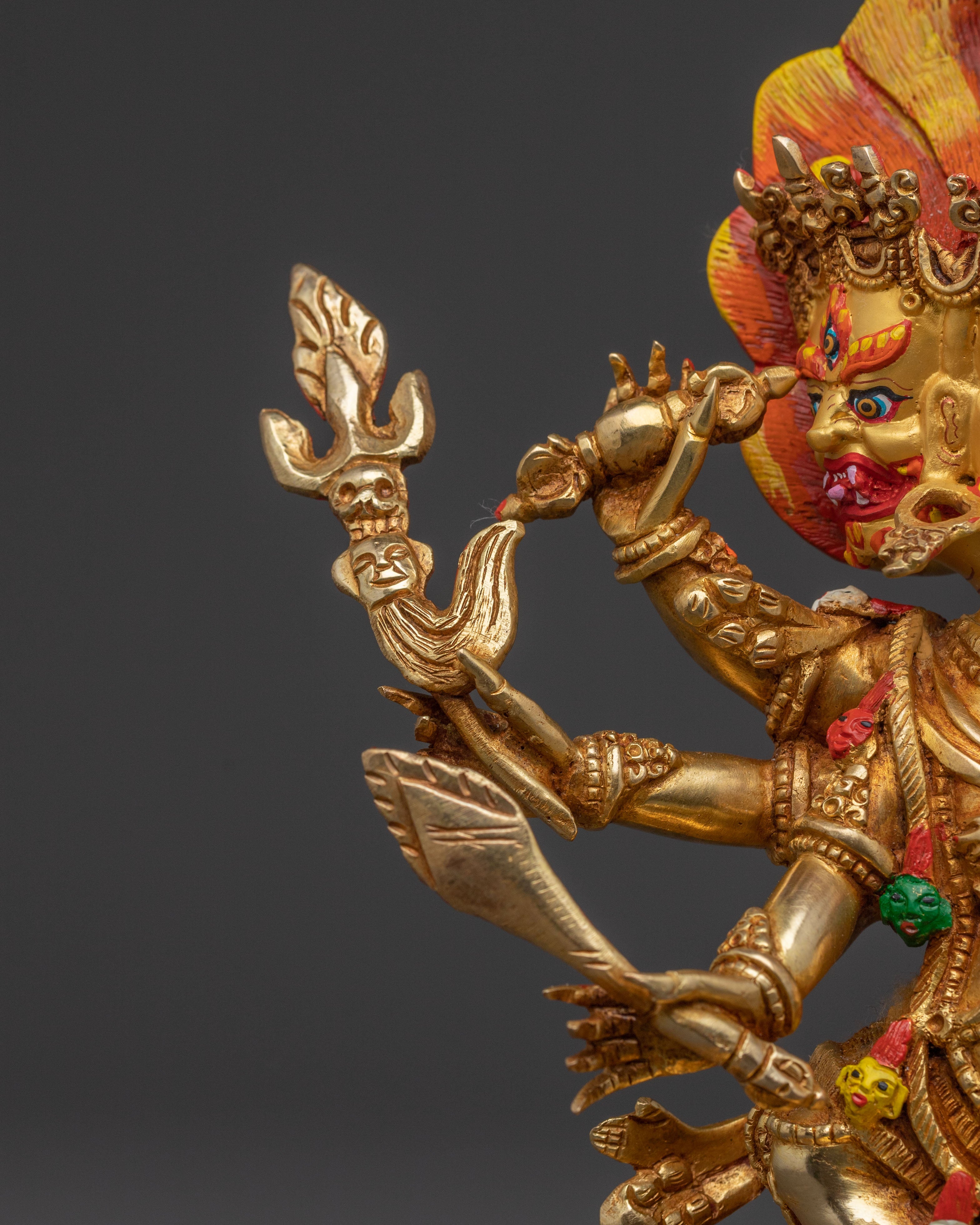 Tantric Statue of Hayagriva - Golden Reverence