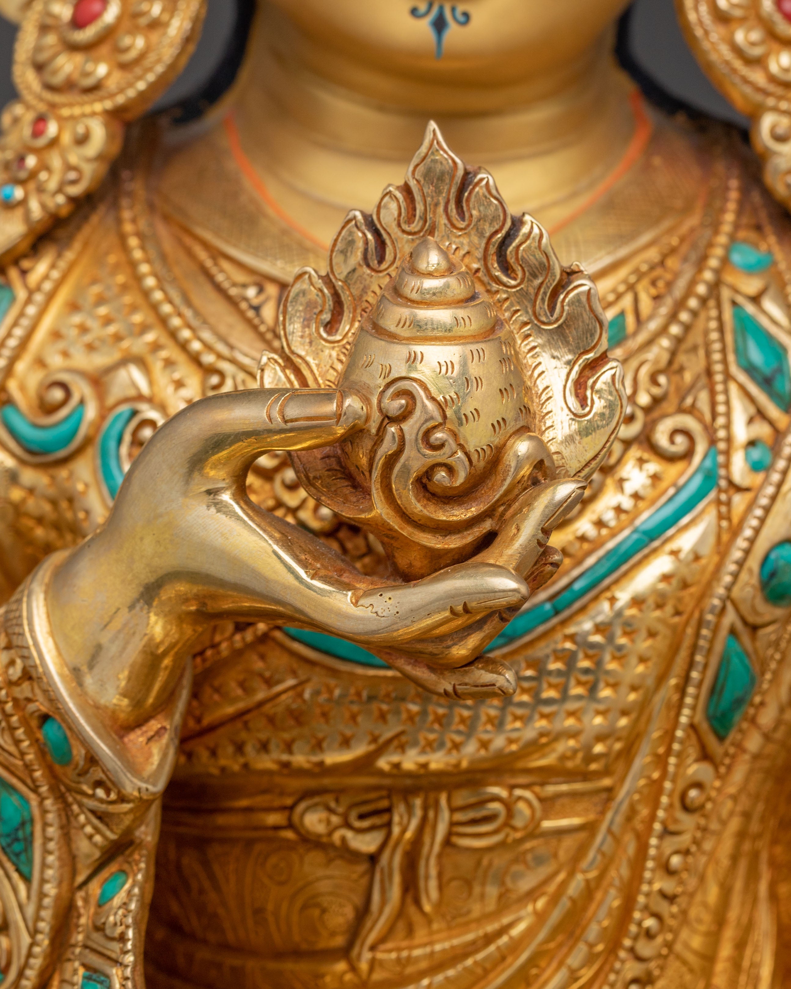 Guru Orgyen Norlha Tibetan Prosperity Statue