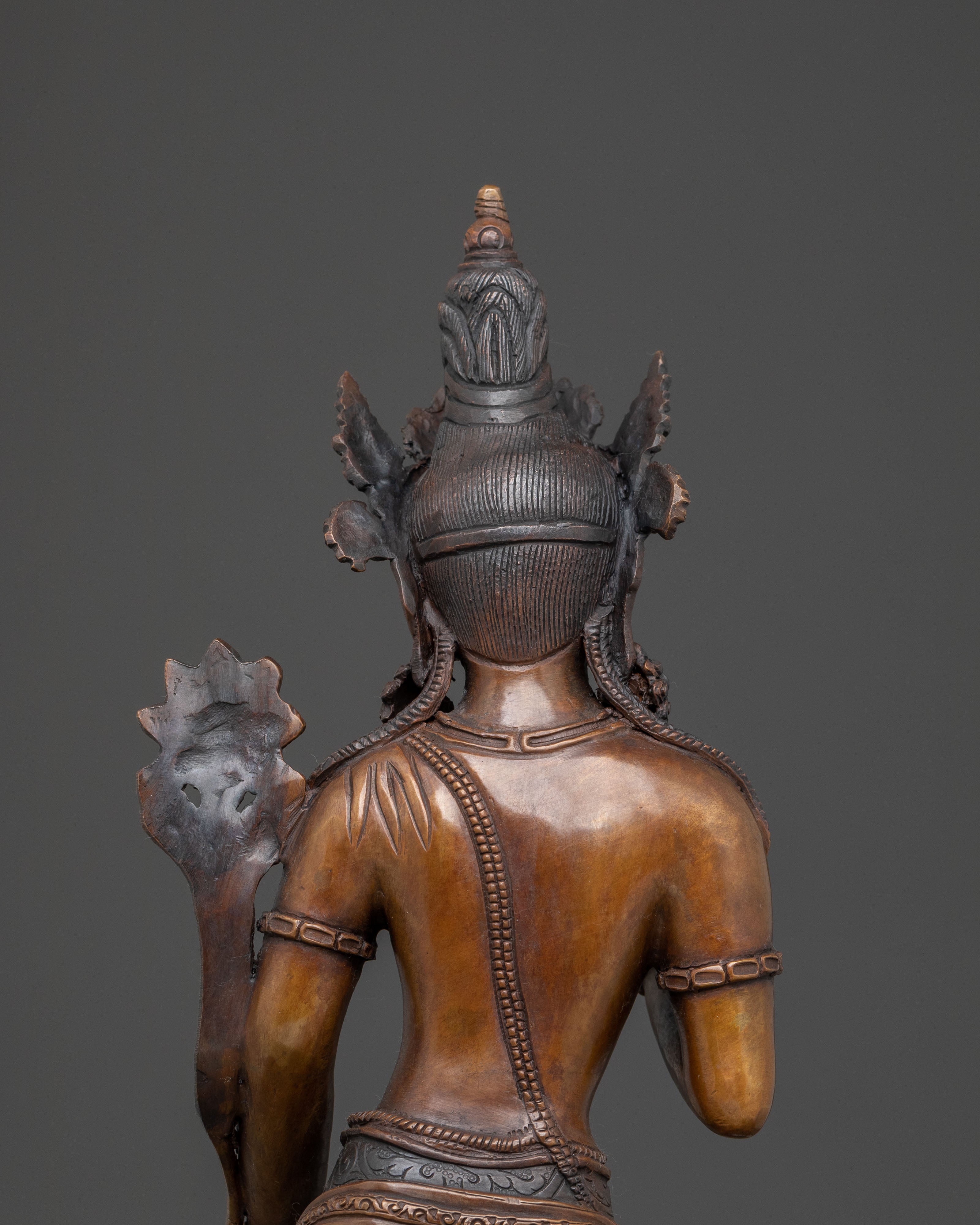Padmapani Copper Statue | Meditational Figure